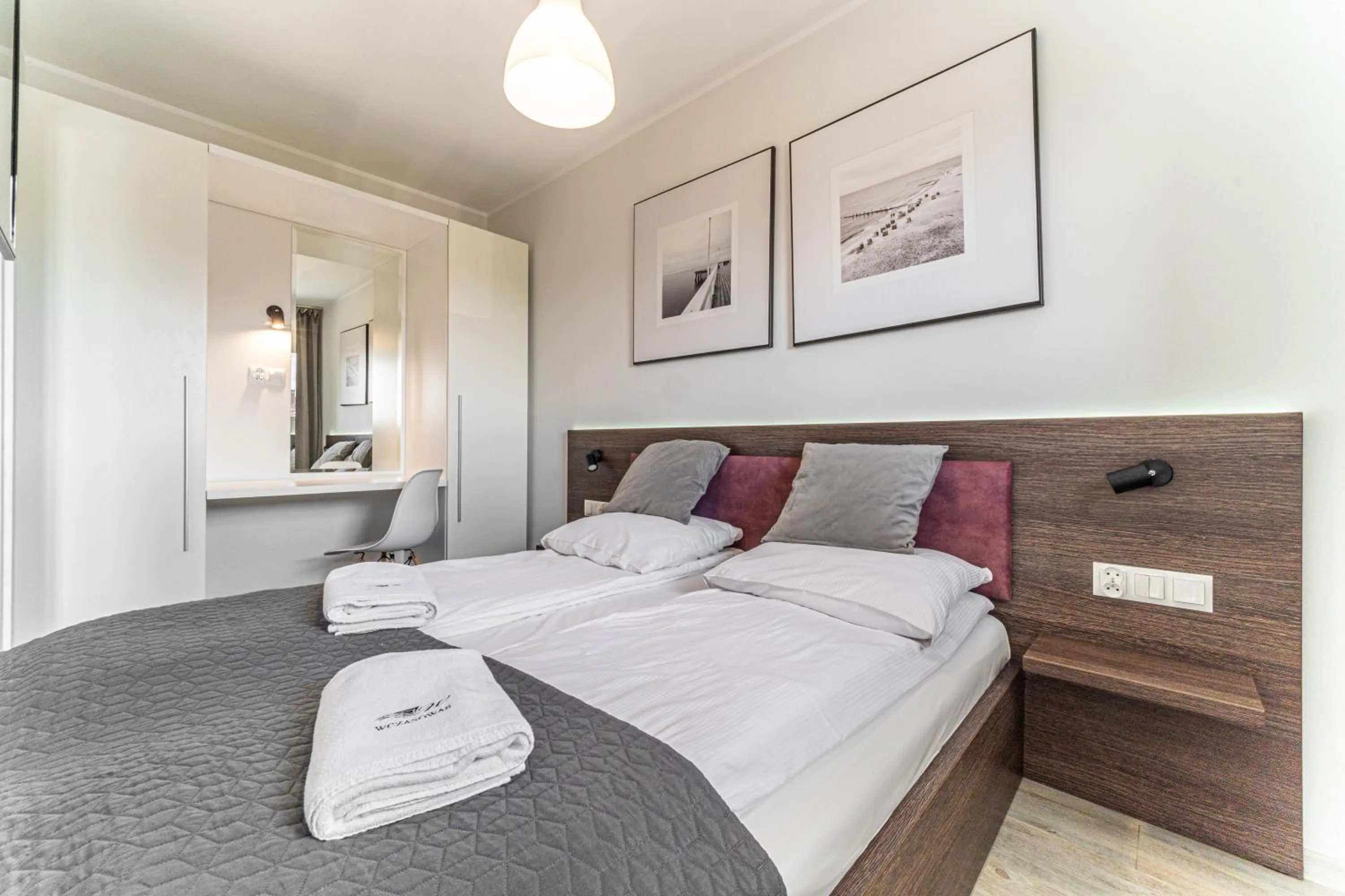 Bed in Dobre smaki at Wczasowa8 sea resort