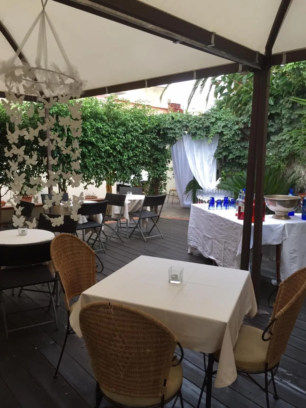 Patio in Hotel Moderno