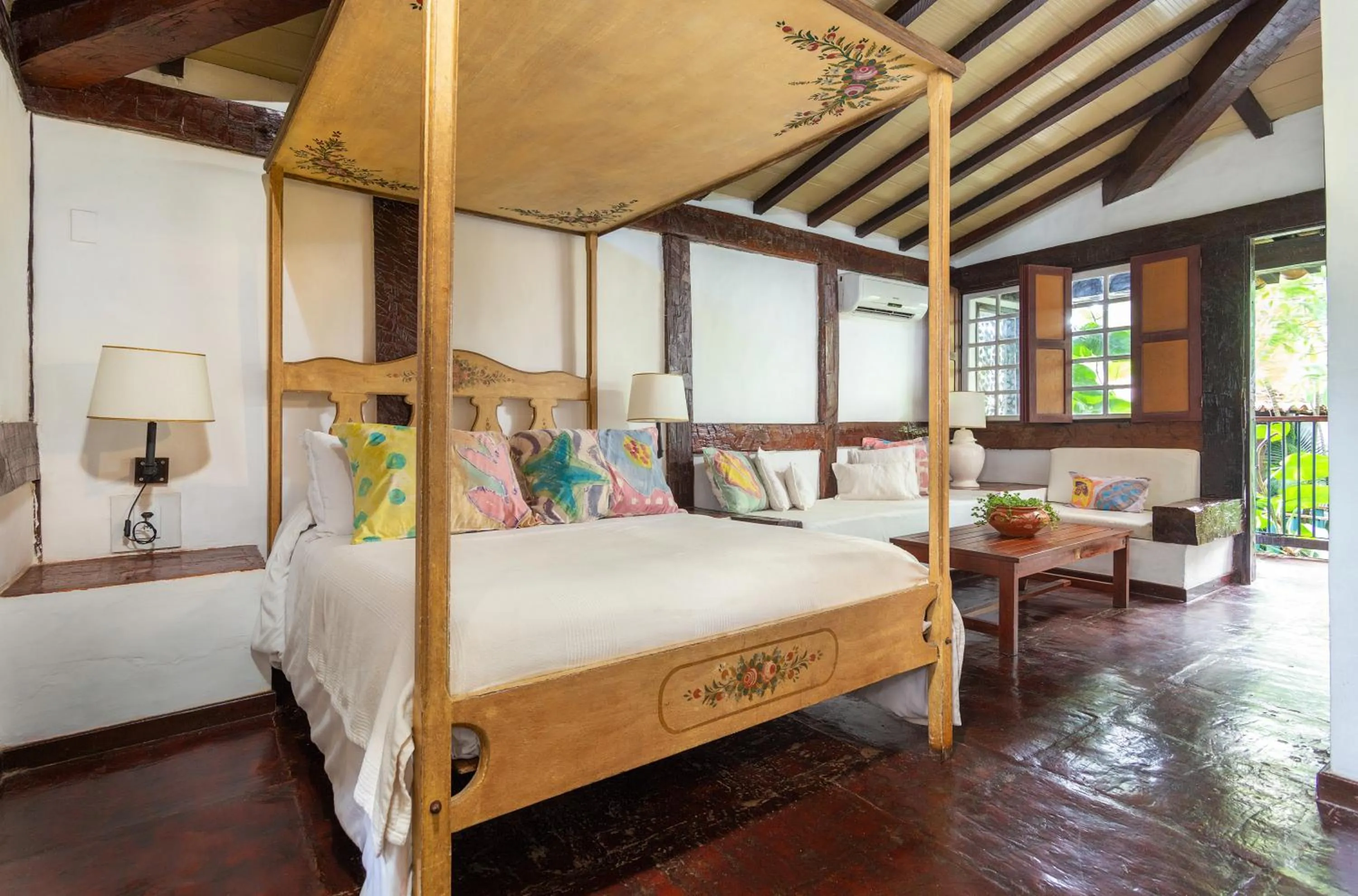 Bed in Pousada Vila do Mar