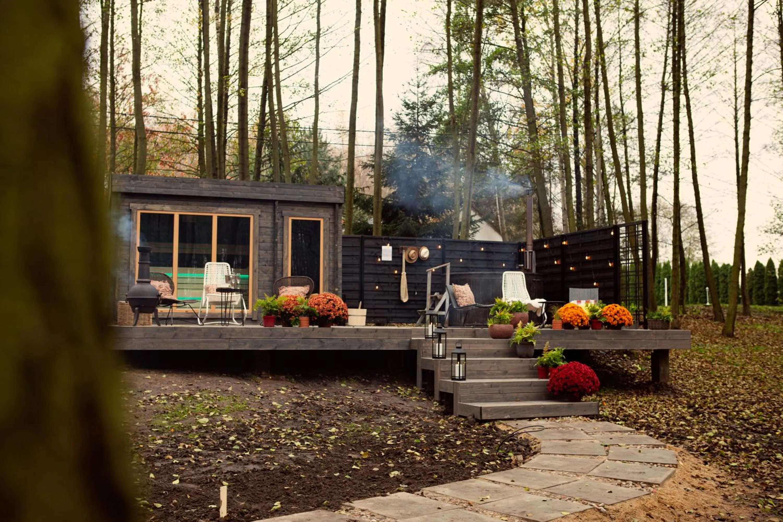 Hot Spring Bath in Rezydencja Miętowe Wzgórza Mansion House
