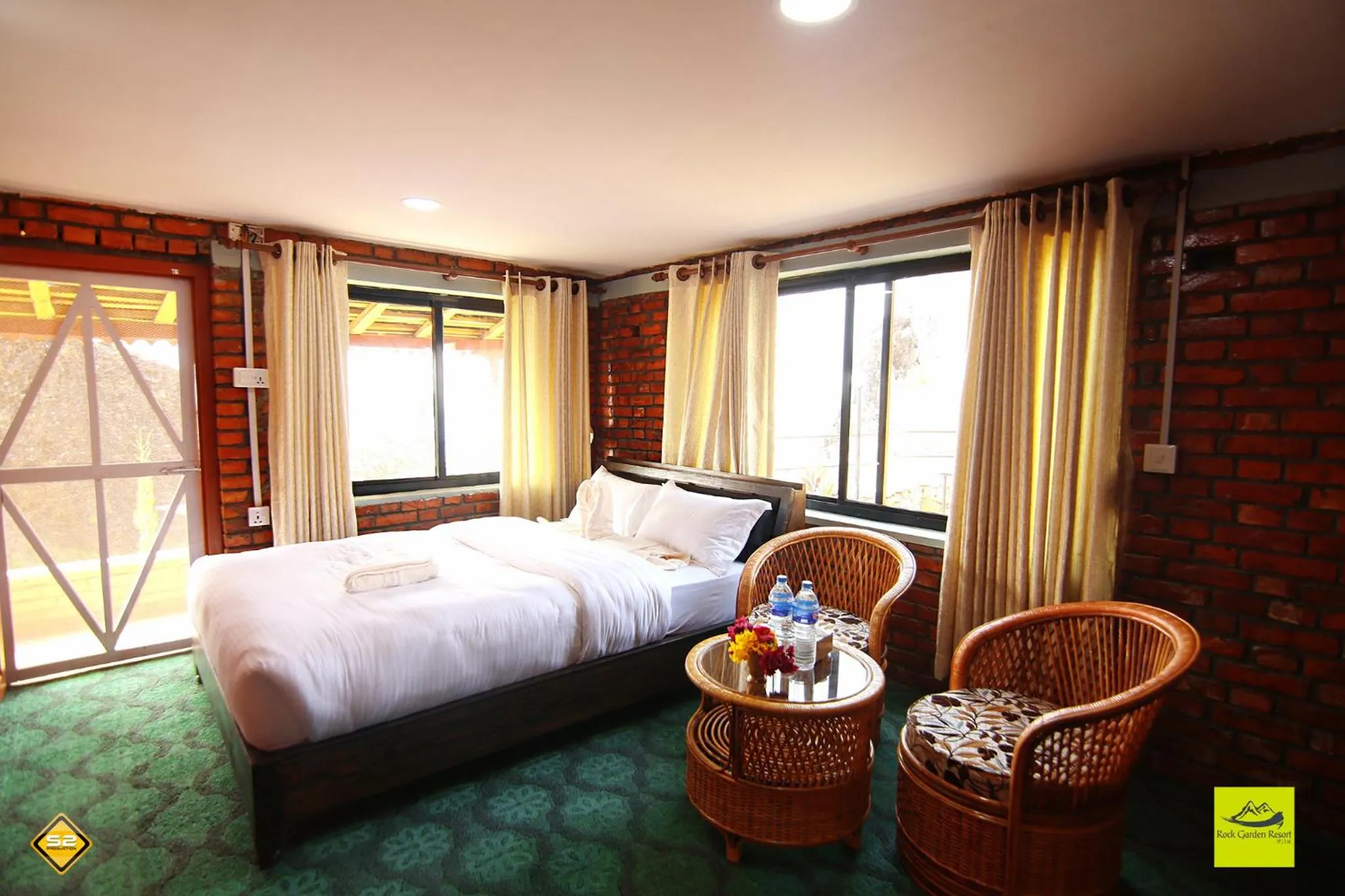 Bed in Rock Garden Resort