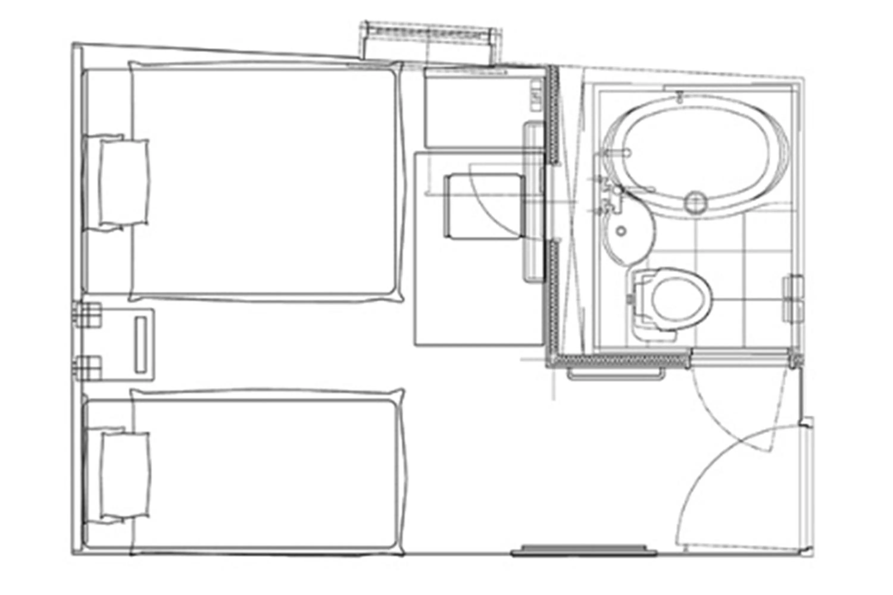 Floor plan in Hotel Nihonbashi Saibo