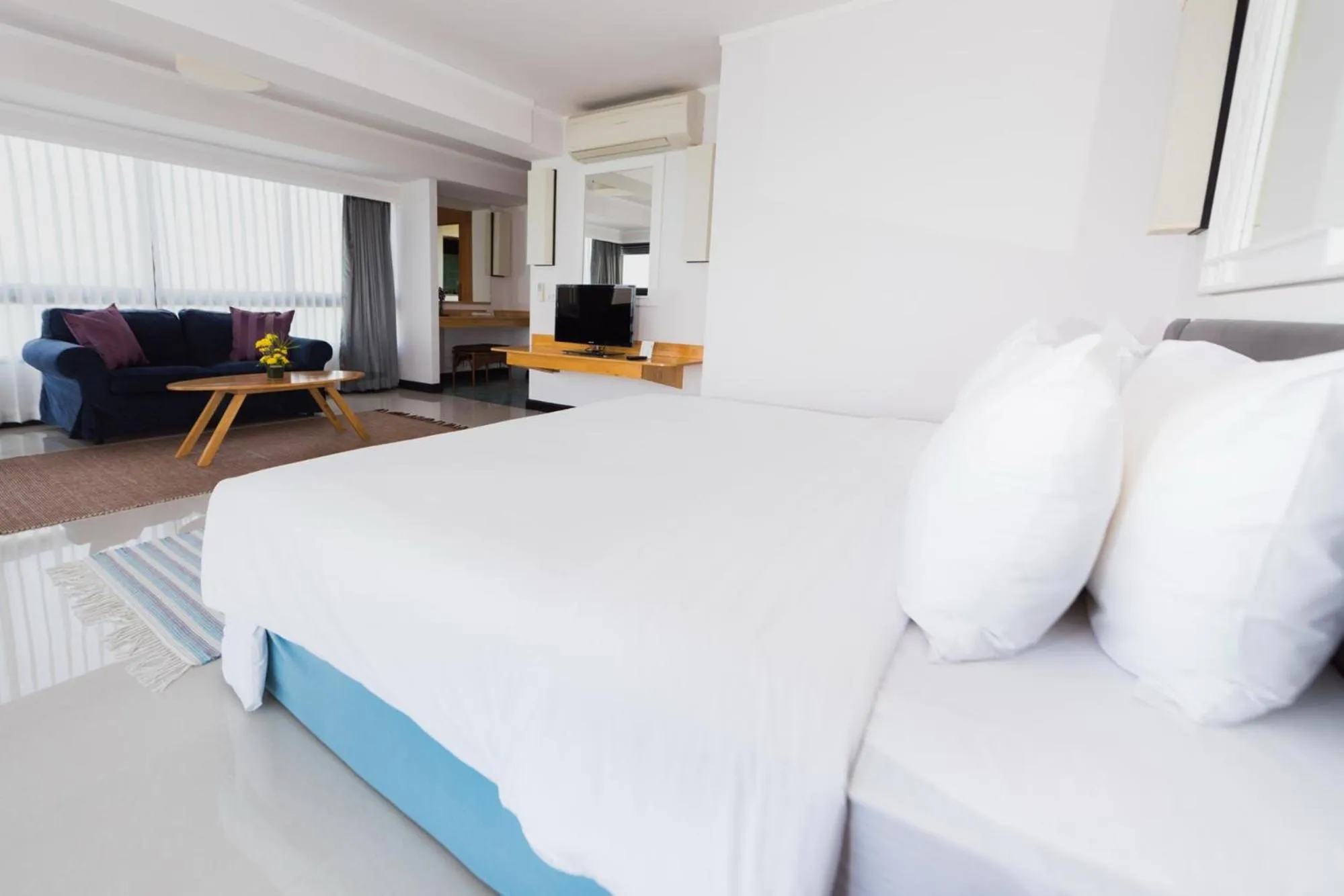 Bed in Rayong Resort Hotel โรงแรมระยองรีสอร์ท