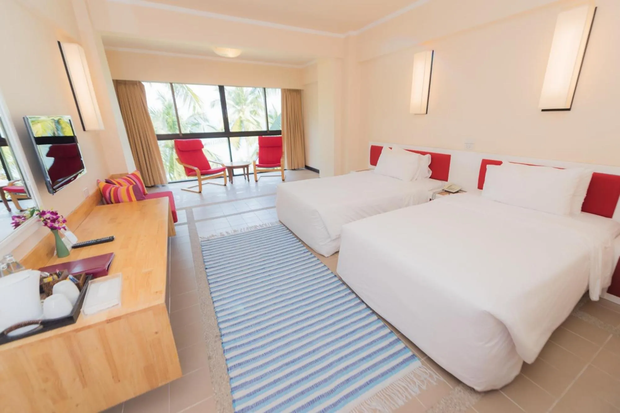 Bed in Rayong Resort Hotel โรงแรมระยองรีสอร์ท