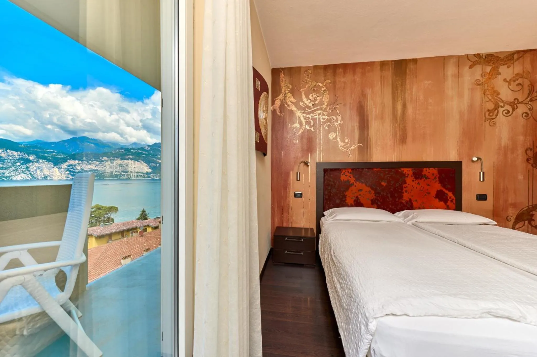 Bed in Hotel Villa Smeralda