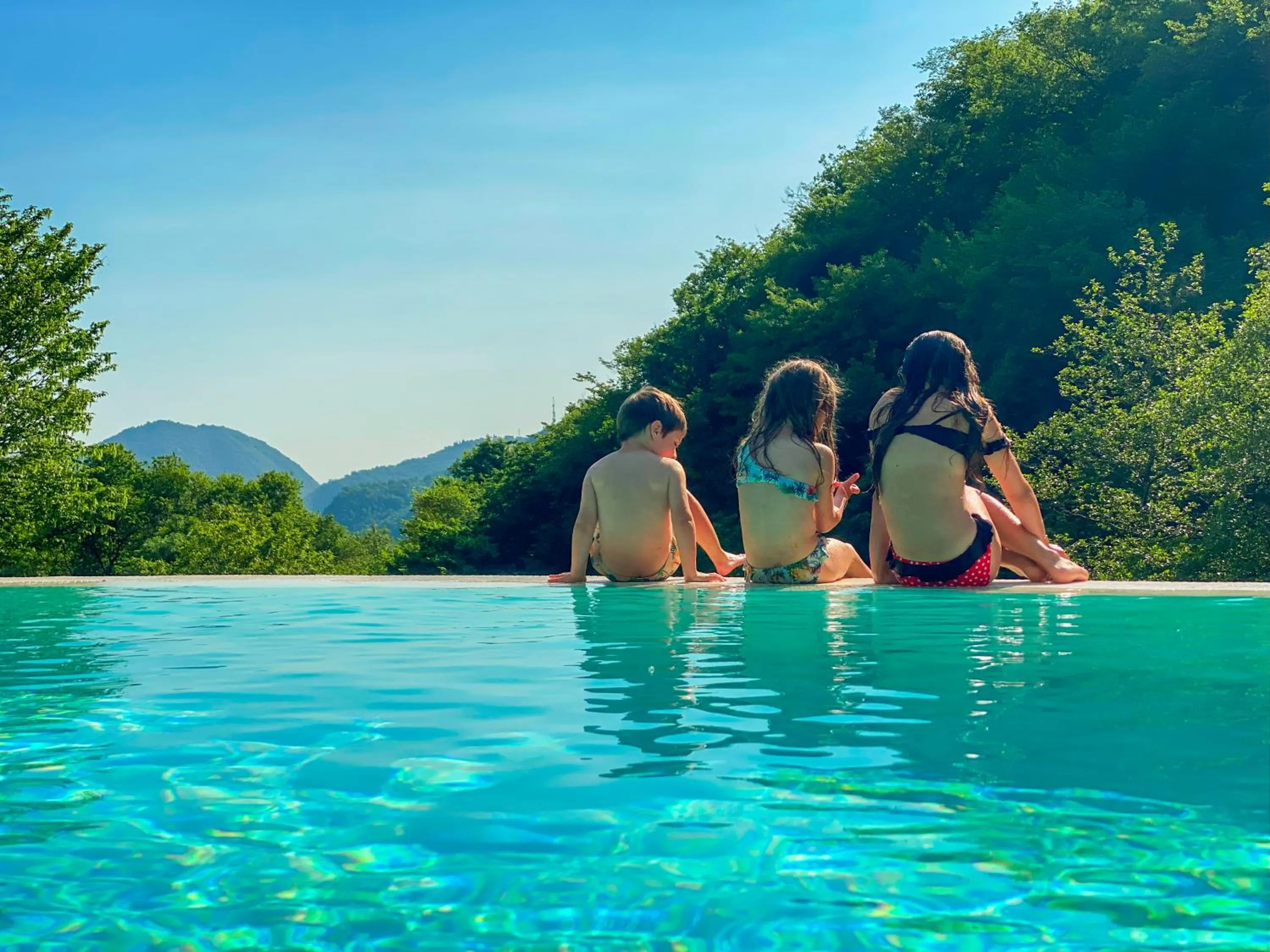Swimming pool in La Fontanina
