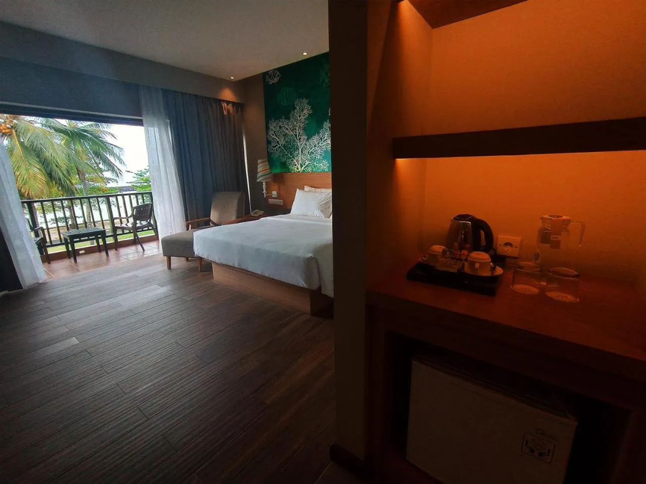 Bed in Manado Tateli Resort and Convention