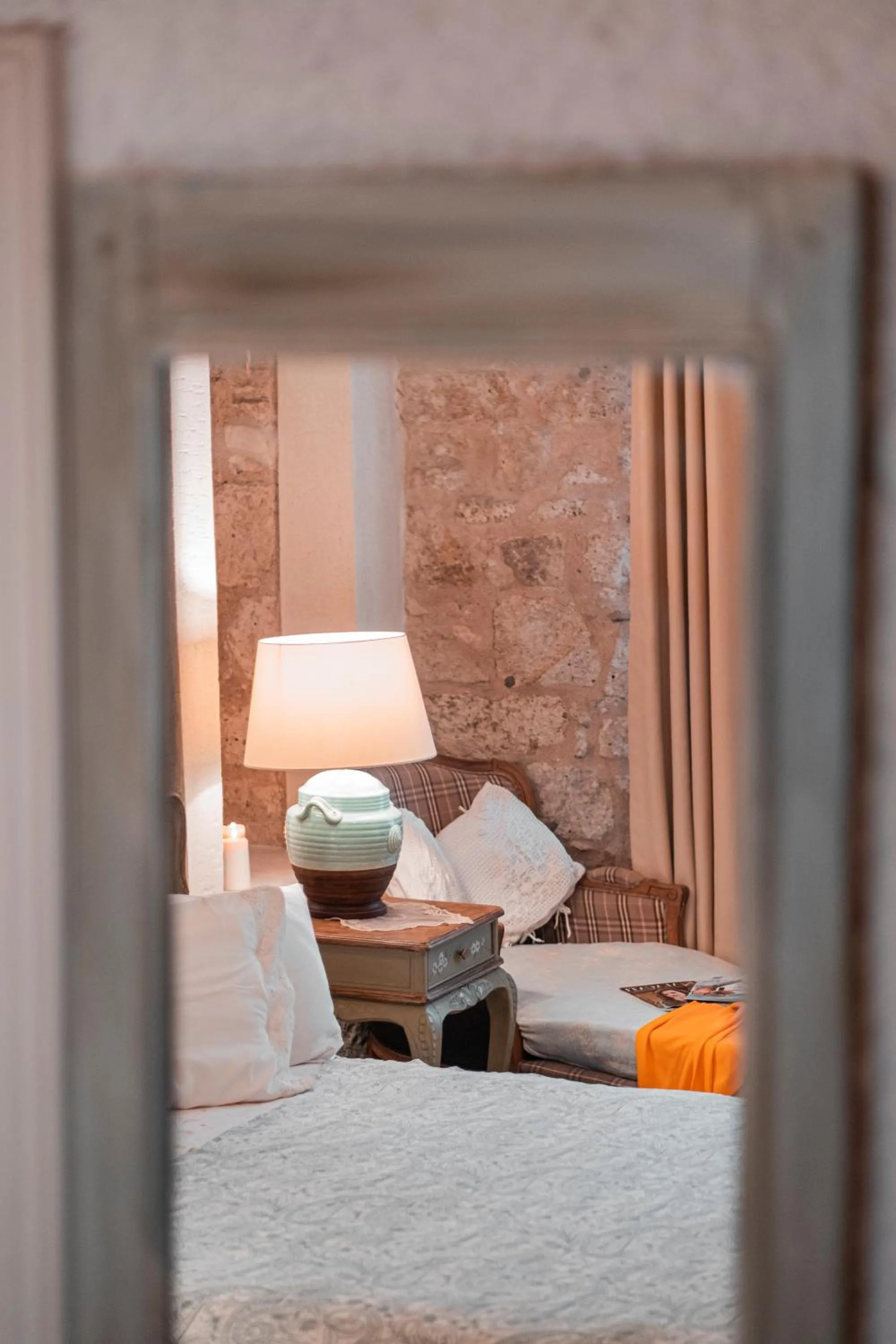 Decorative detail, Bed in Hoşça kal Alaçatı