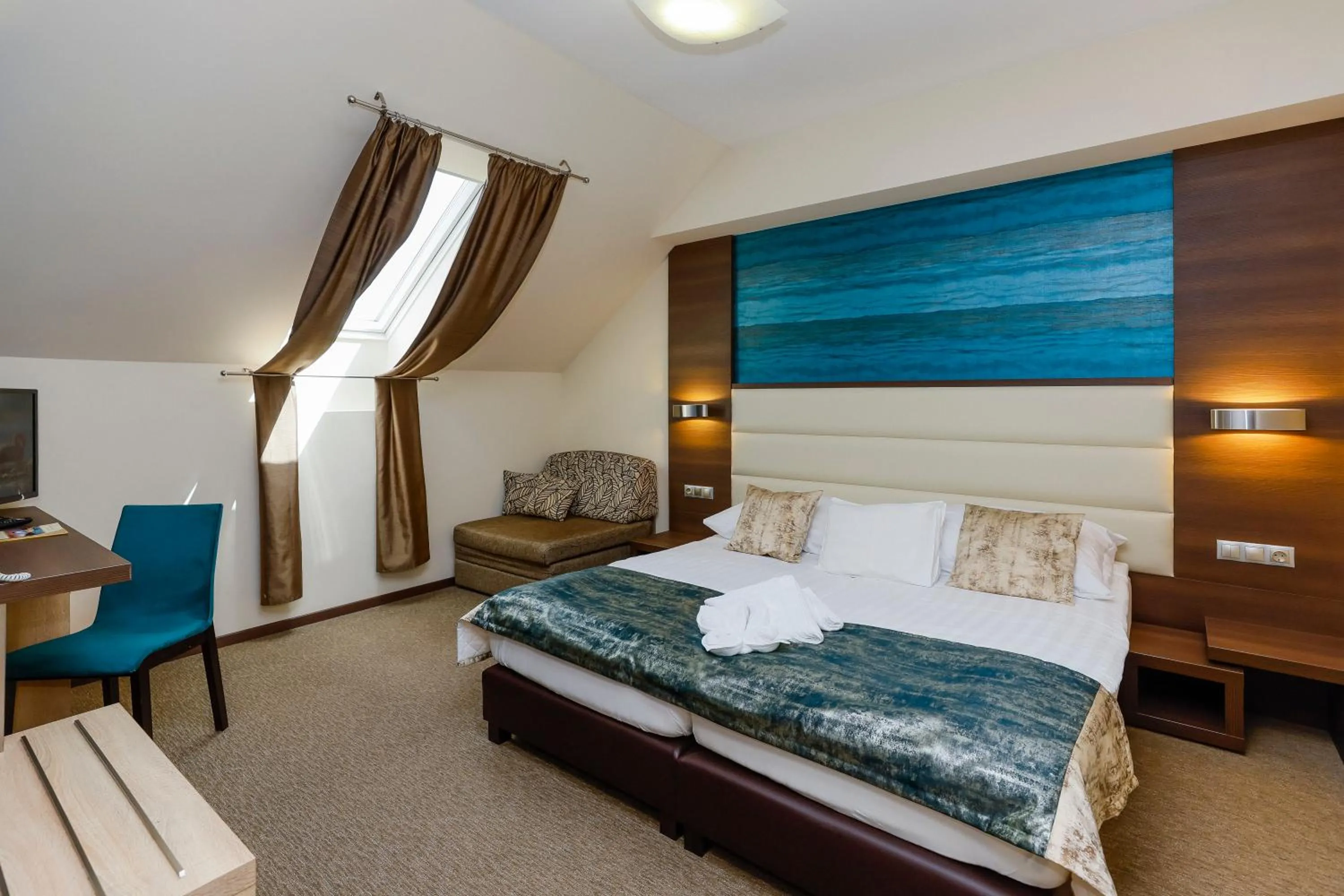 Bed in Hotel Villa Völgy Wellness & Konferencia