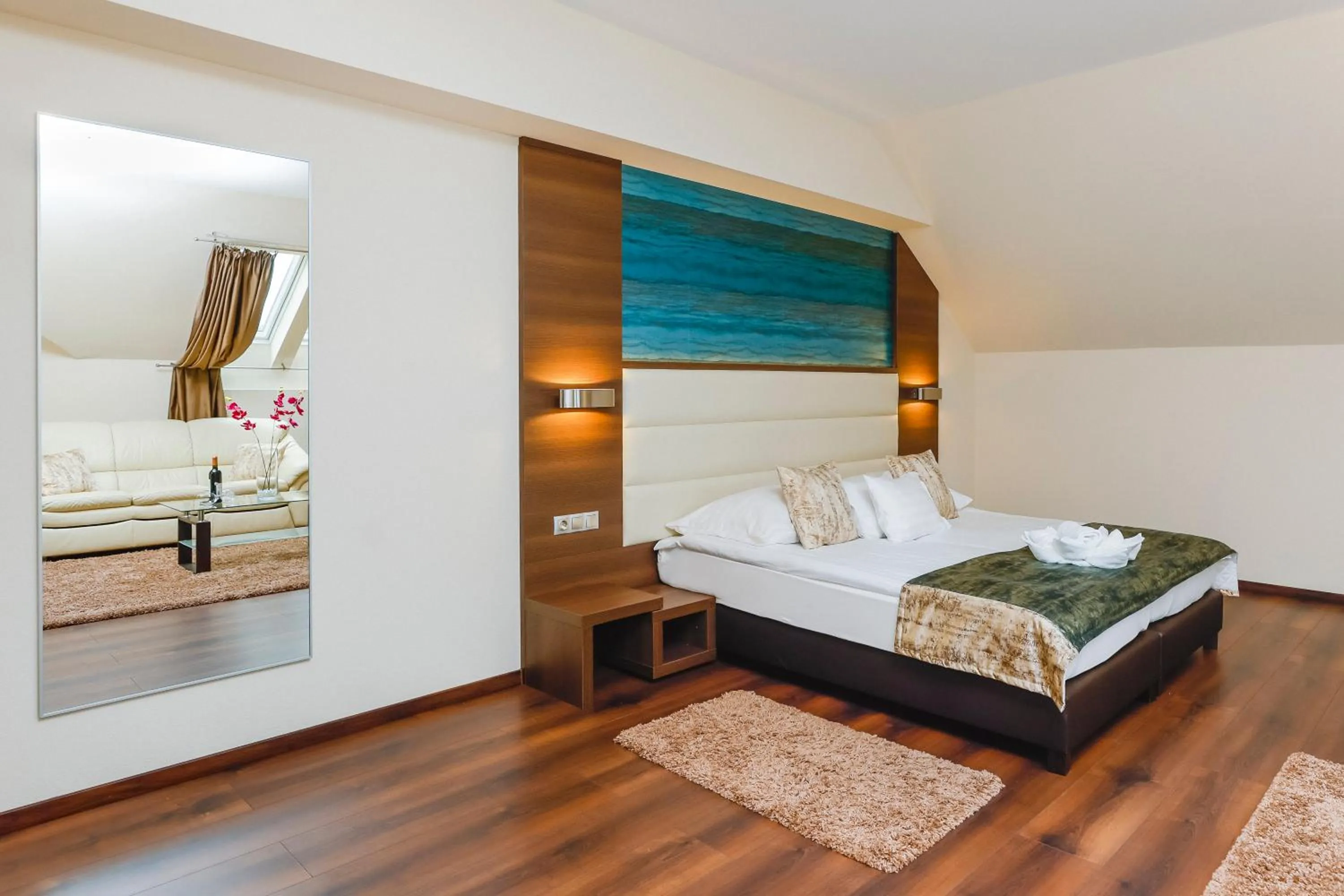 Bed in Hotel Villa Völgy Wellness & Konferencia