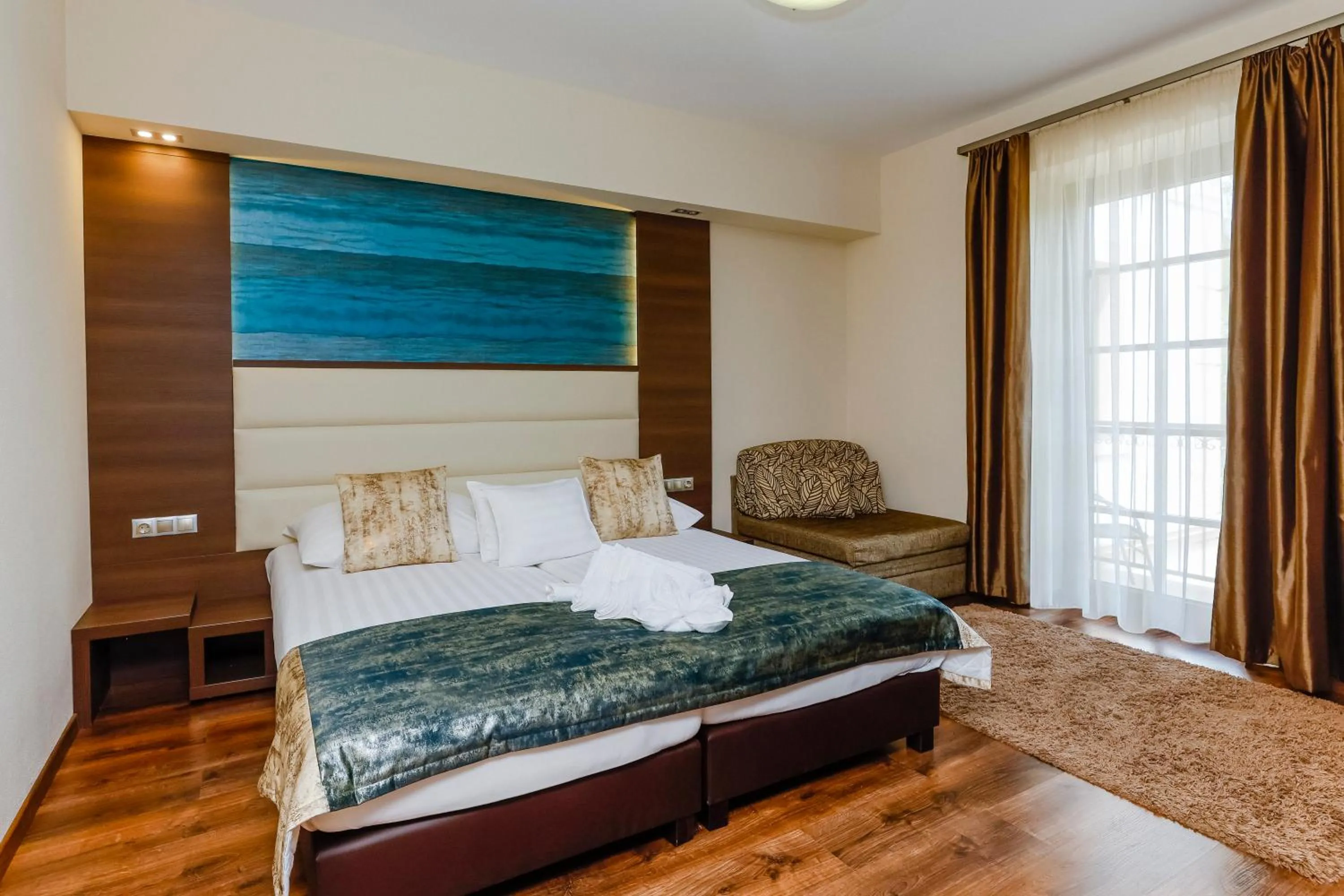 Bed in Hotel Villa Völgy Wellness & Konferencia