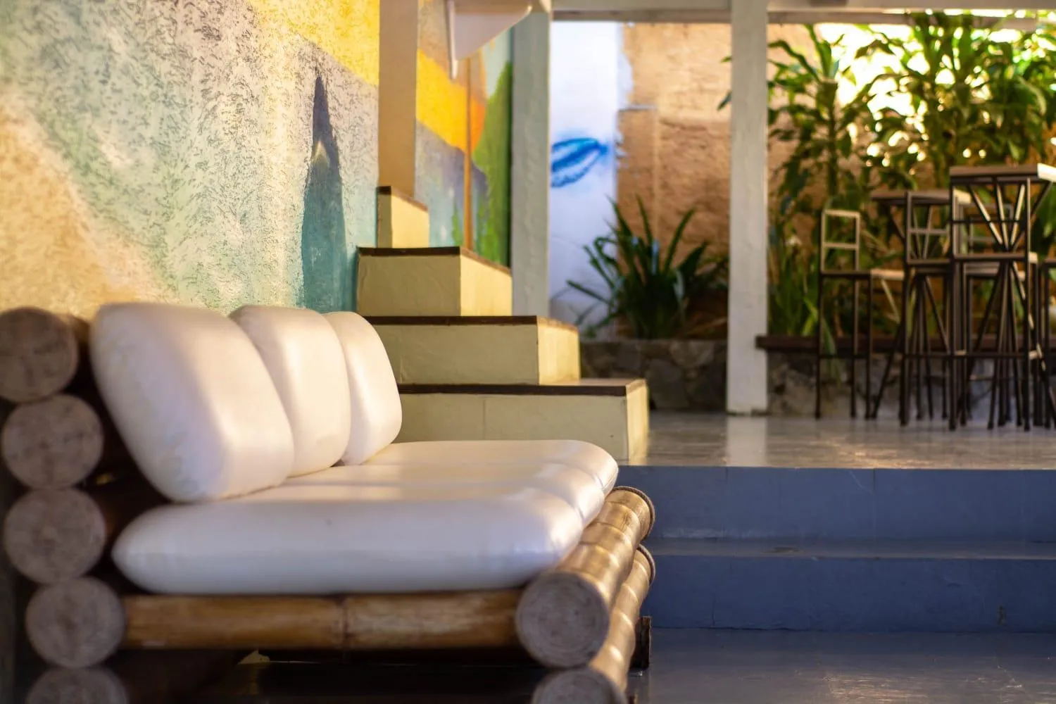 Inner courtyard view in Hotel Pousada Casacolina