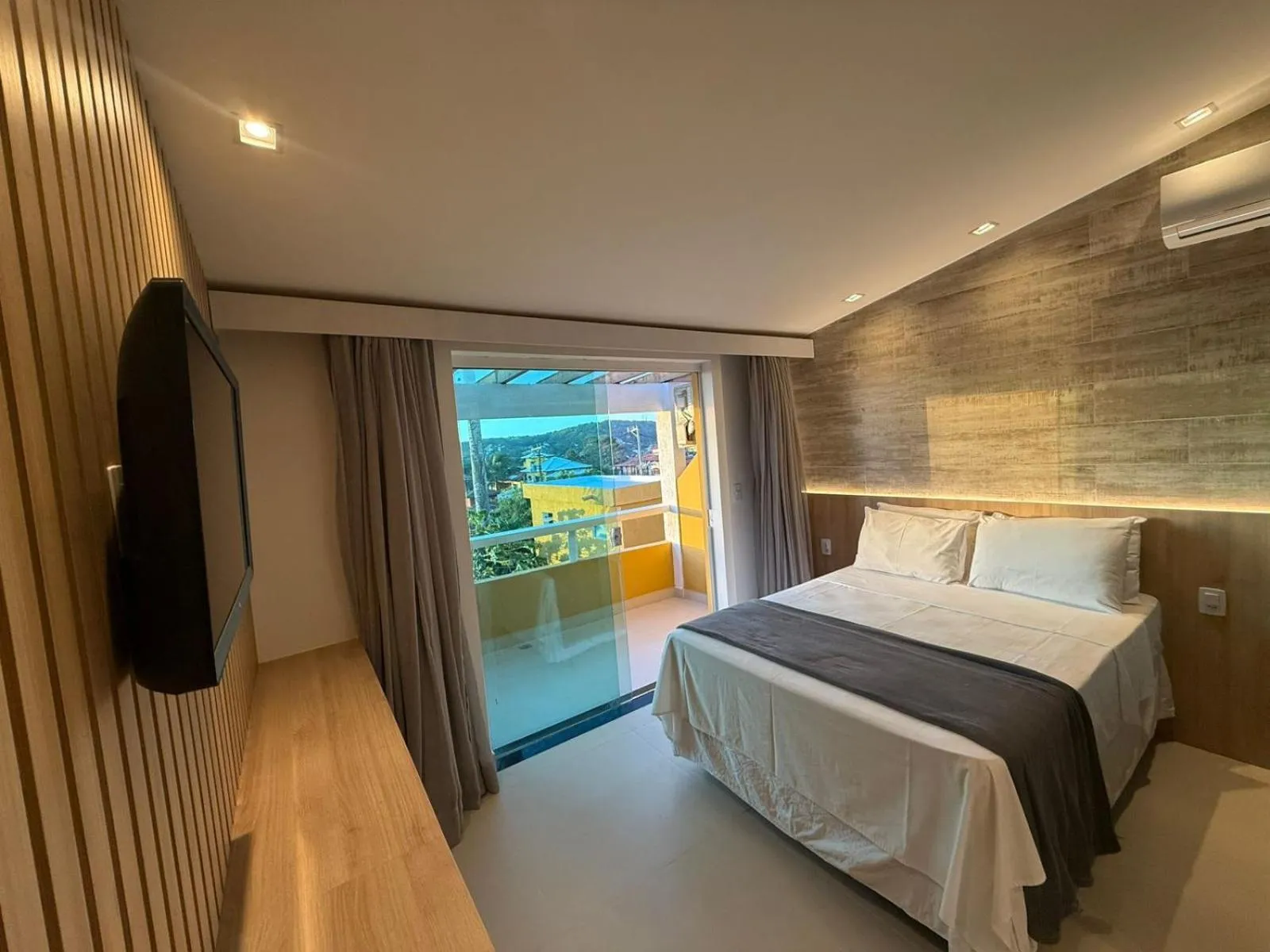 Bed in Hotel Pousada Casacolina