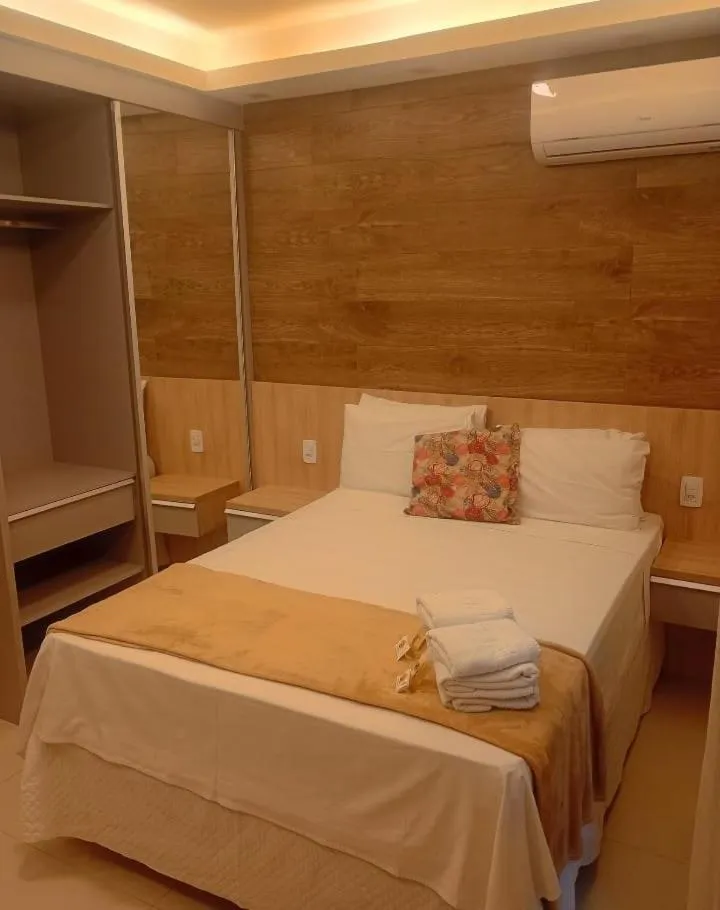 Bed in Hotel Pousada Casacolina