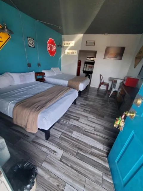 Bed in Desert Hills Motel