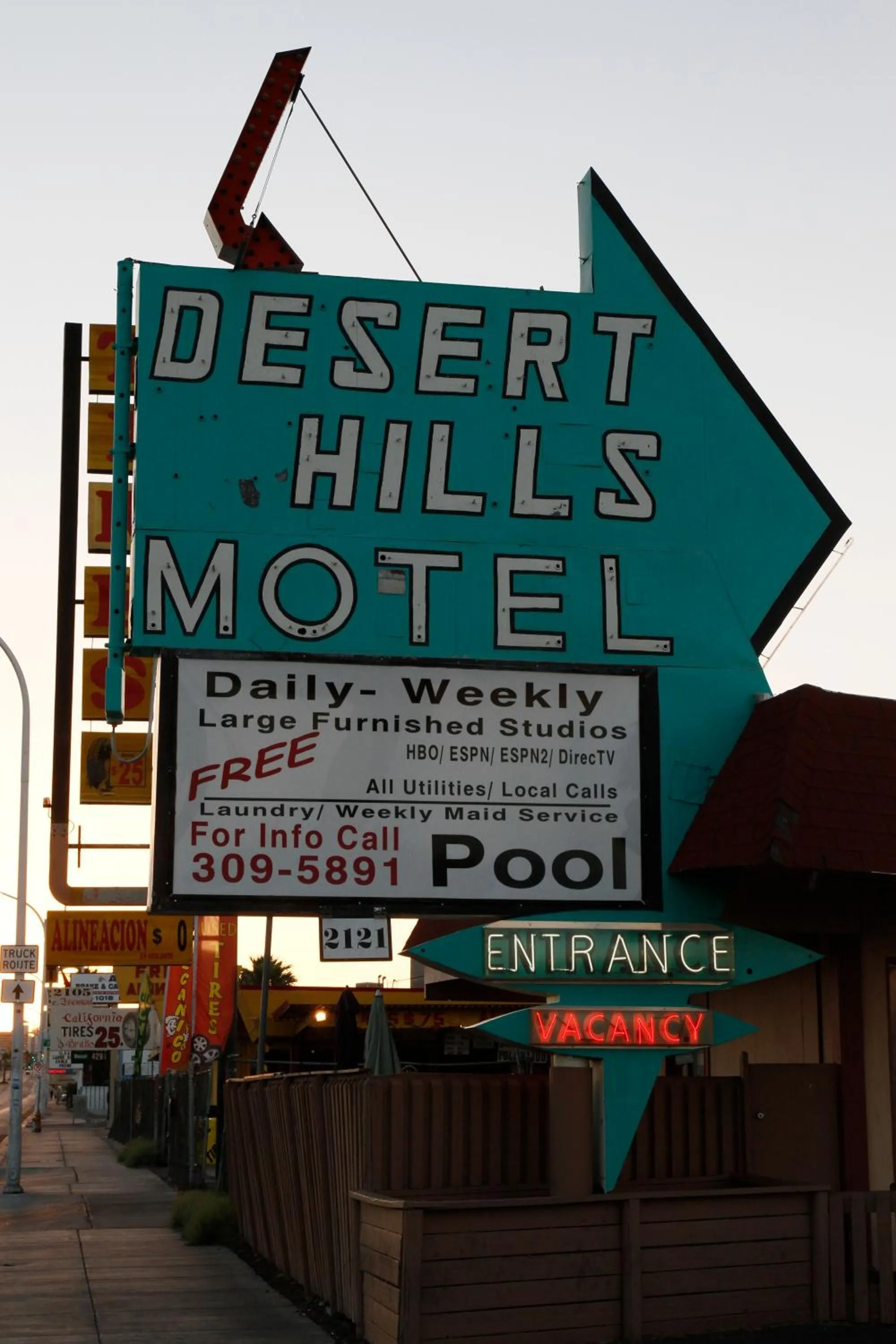 Property building in Desert Hills Motel