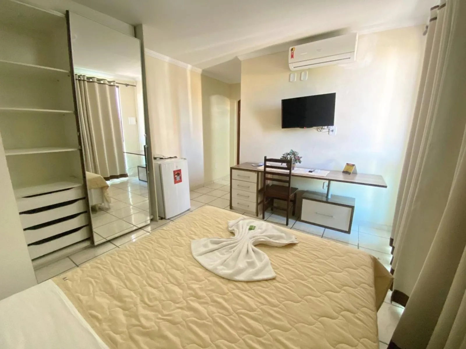 Bed in Pousada Dom Fernandes