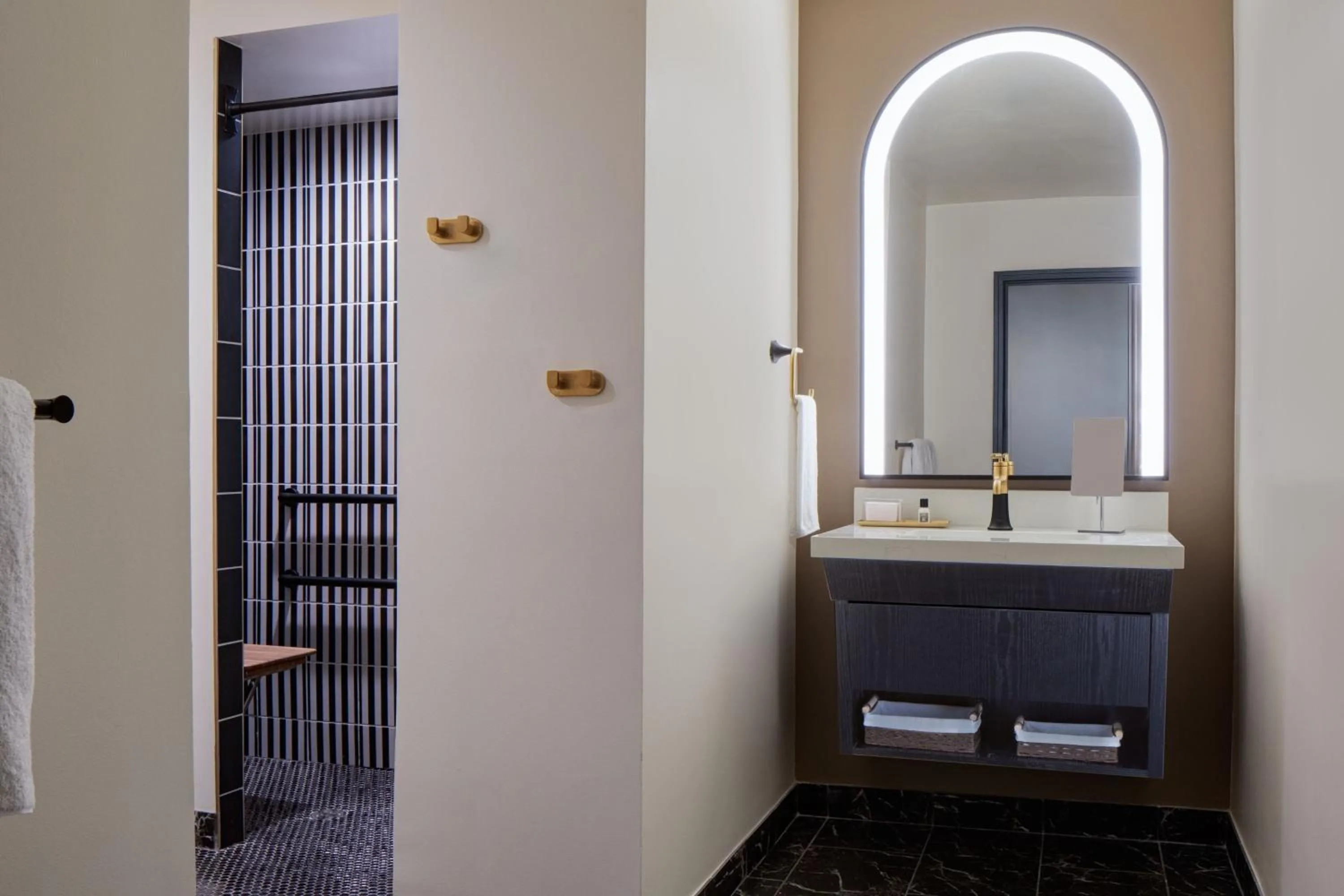 Bathroom in The LaSalle Hotel, Bryan College Station, a Tribute Portfolio Hotel