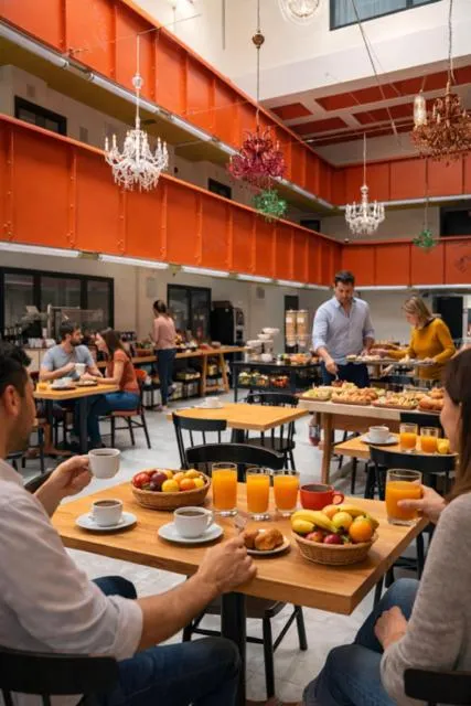 Buffet breakfast in Hôtel La Fabrique