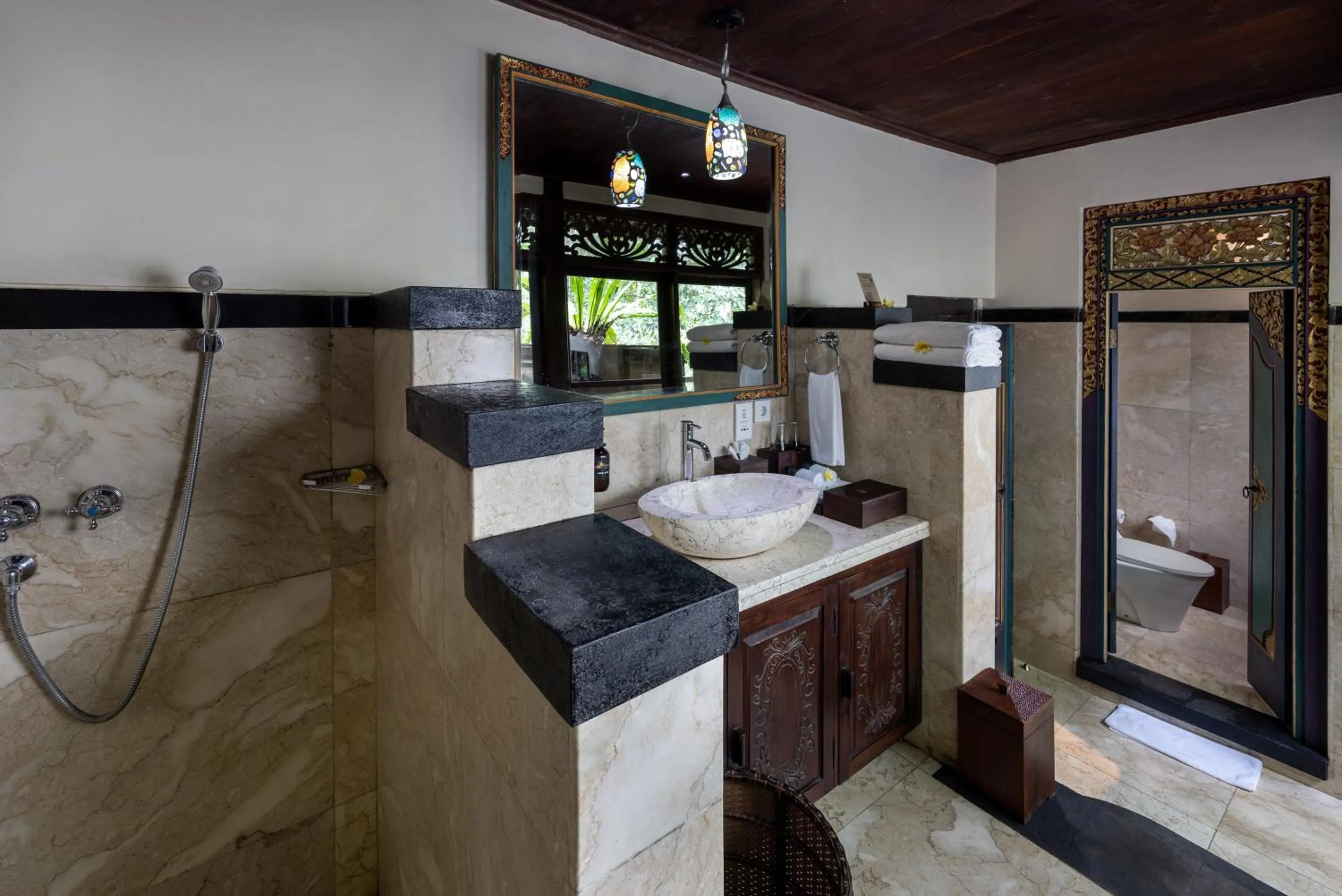 Shower in Bidadari Private Villas & Retreat