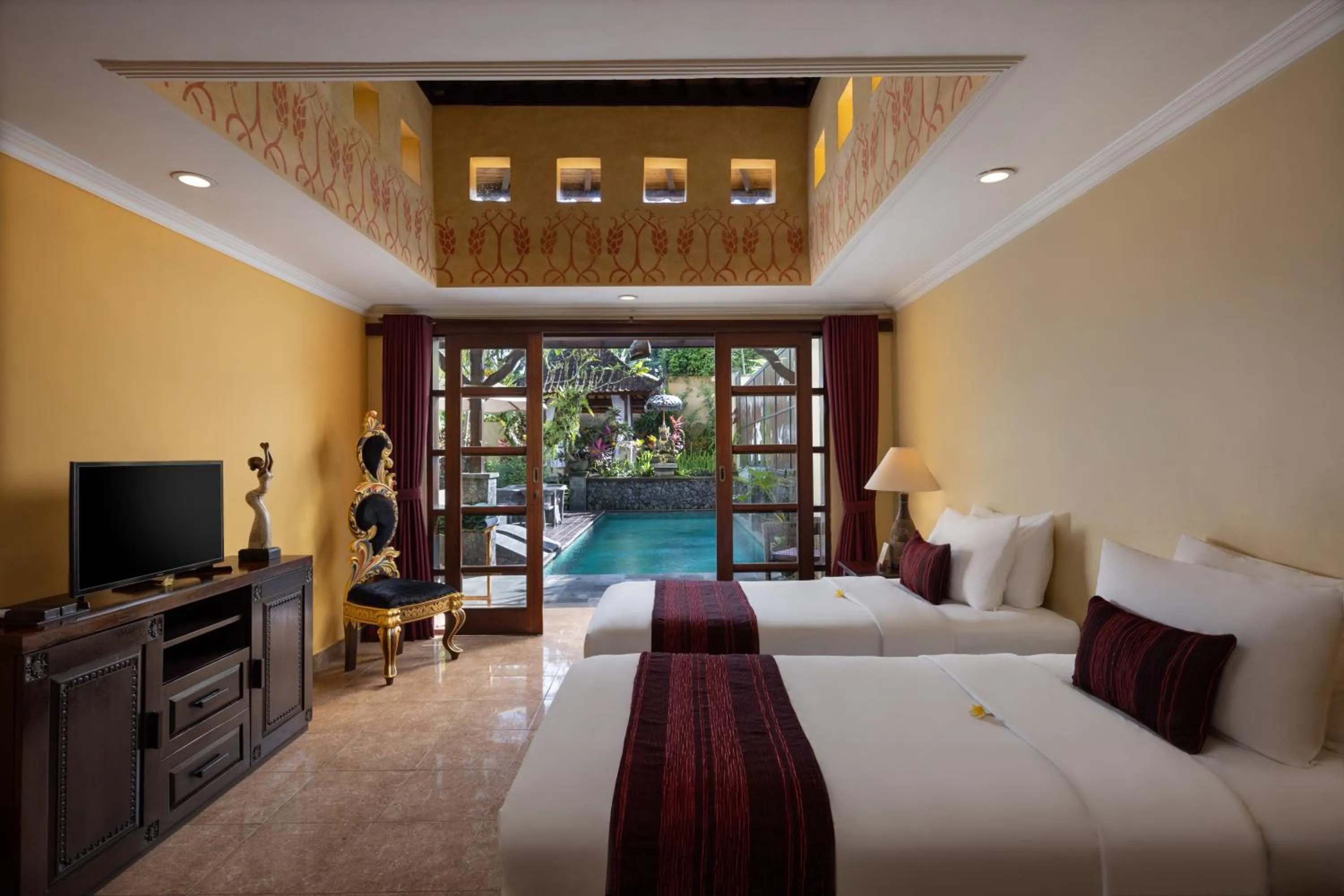 Bed in Bidadari Private Villas & Retreat