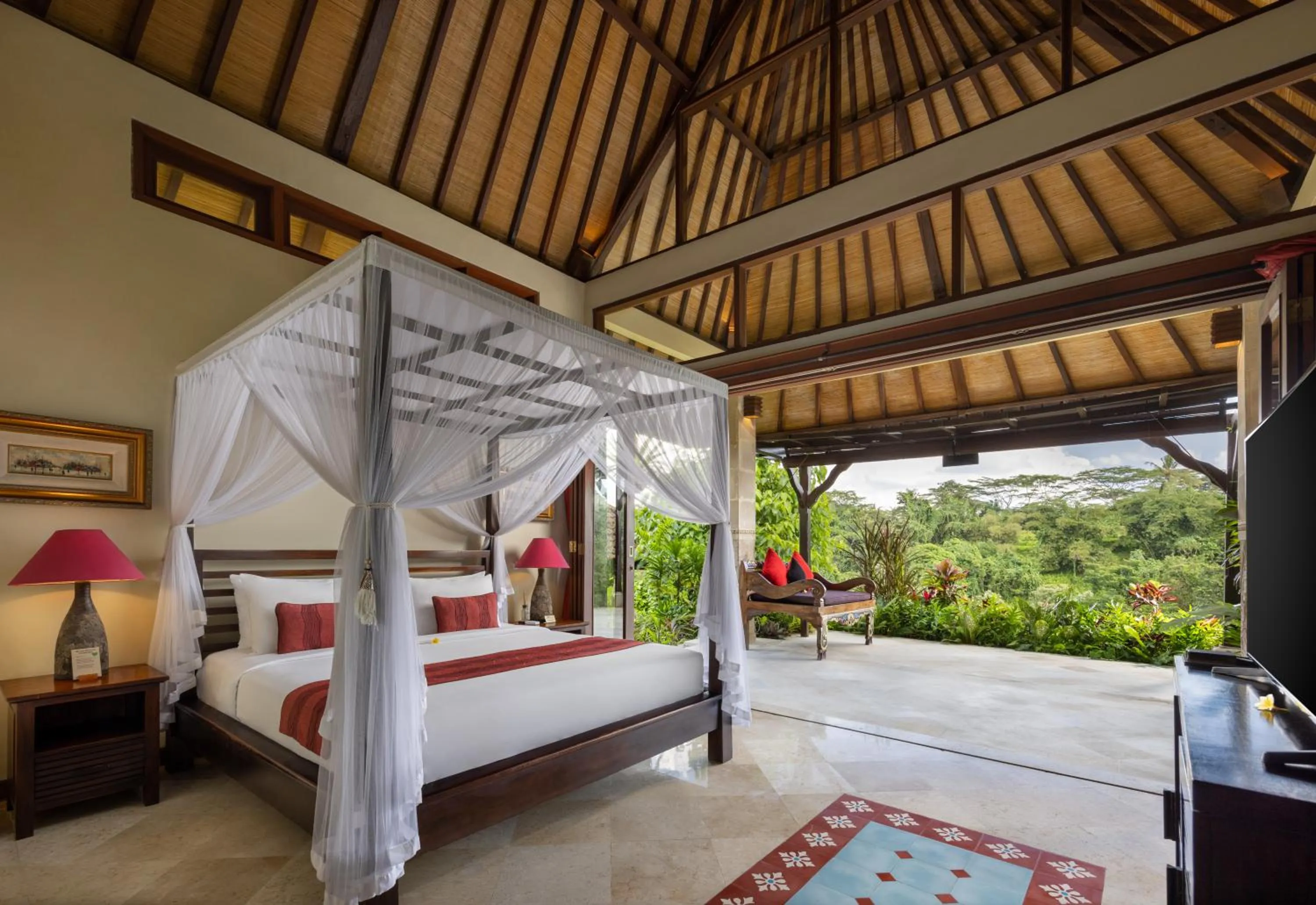 Bed in Bidadari Private Villas & Retreat