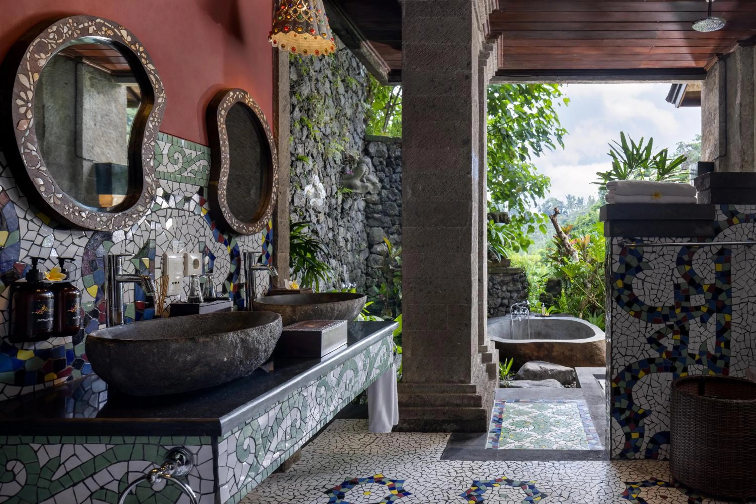 Bathroom in Bidadari Private Villas & Retreat