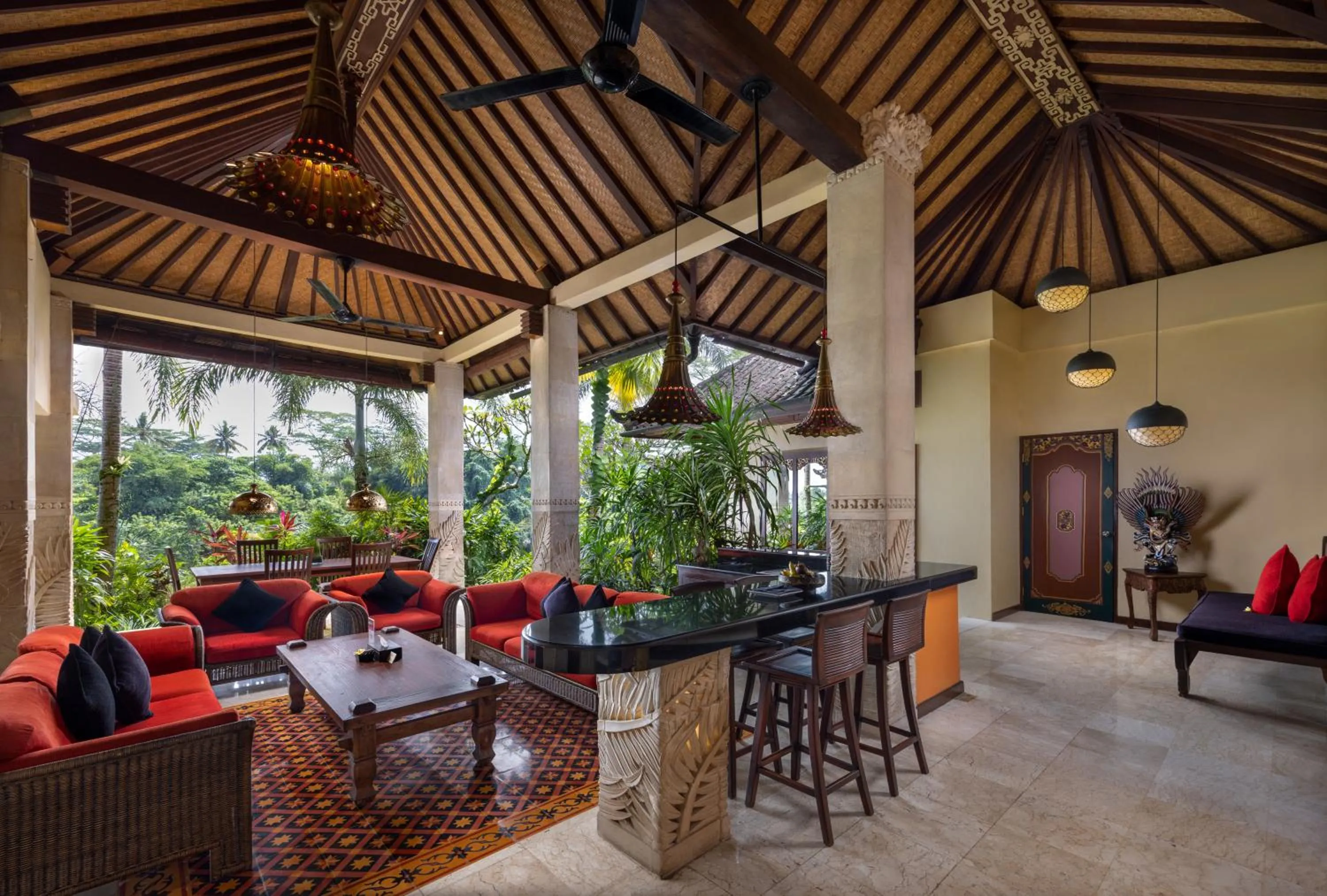 Living room in Bidadari Private Villas & Retreat