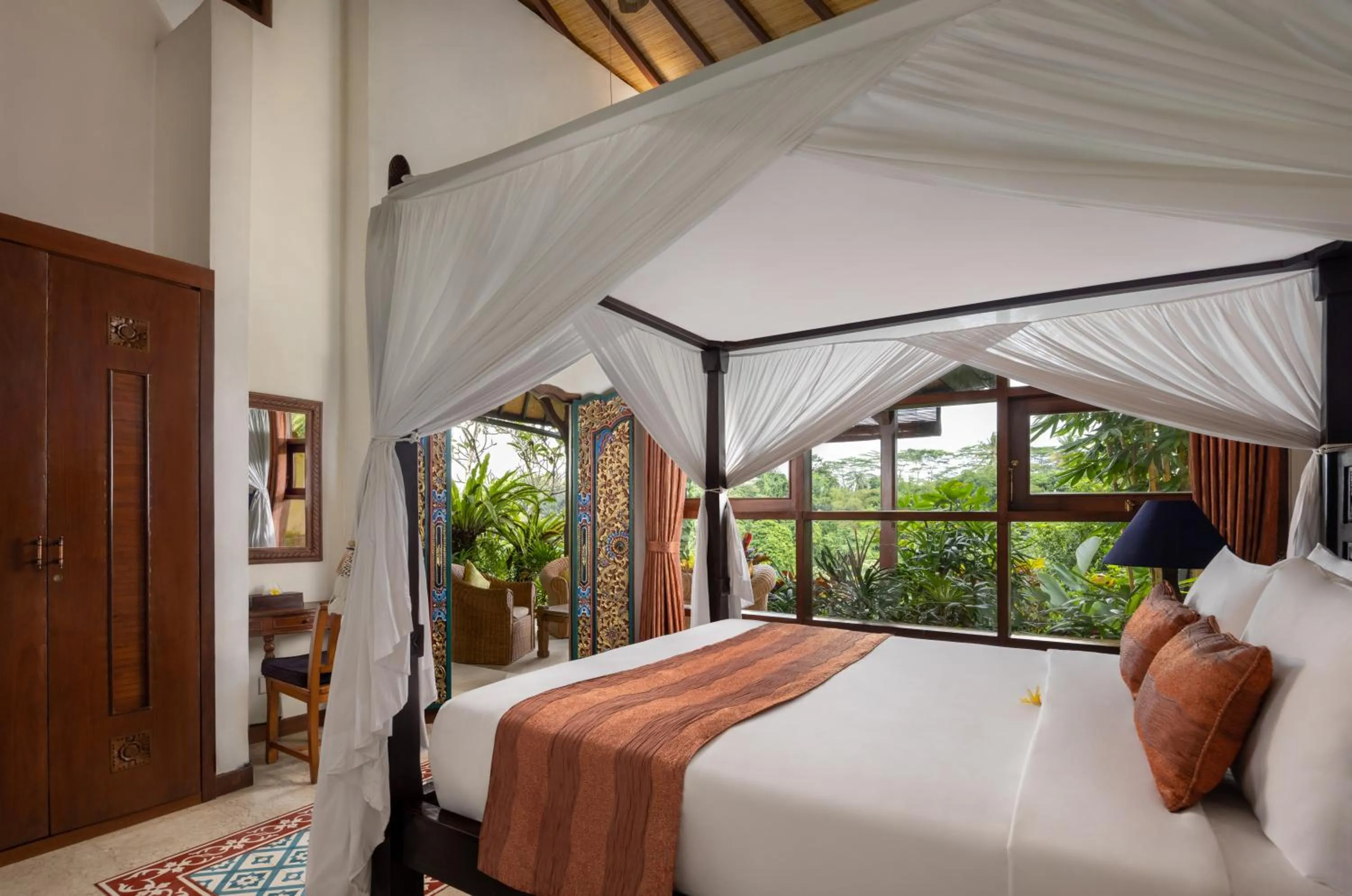 Bed in Bidadari Private Villas & Retreat