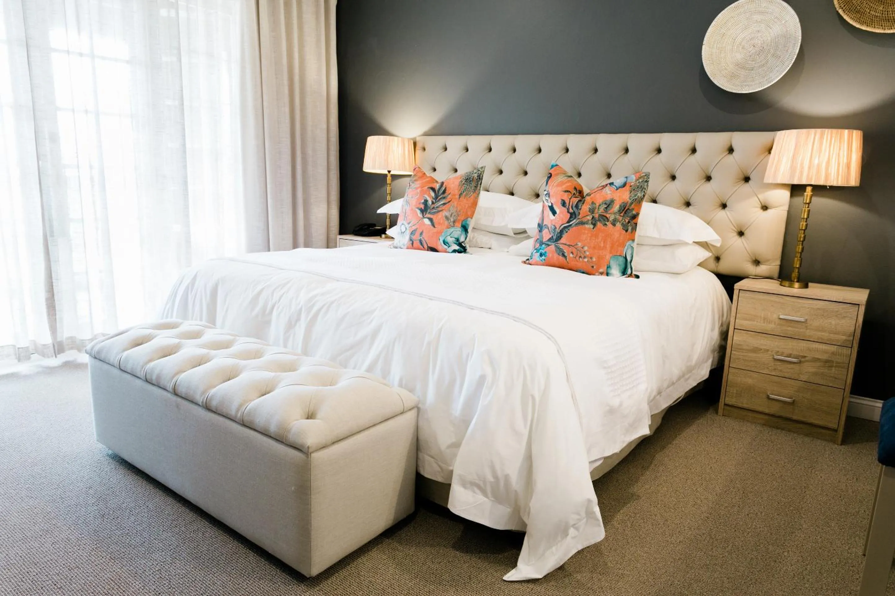 Bed in Mont d'Or Hotel Clarens