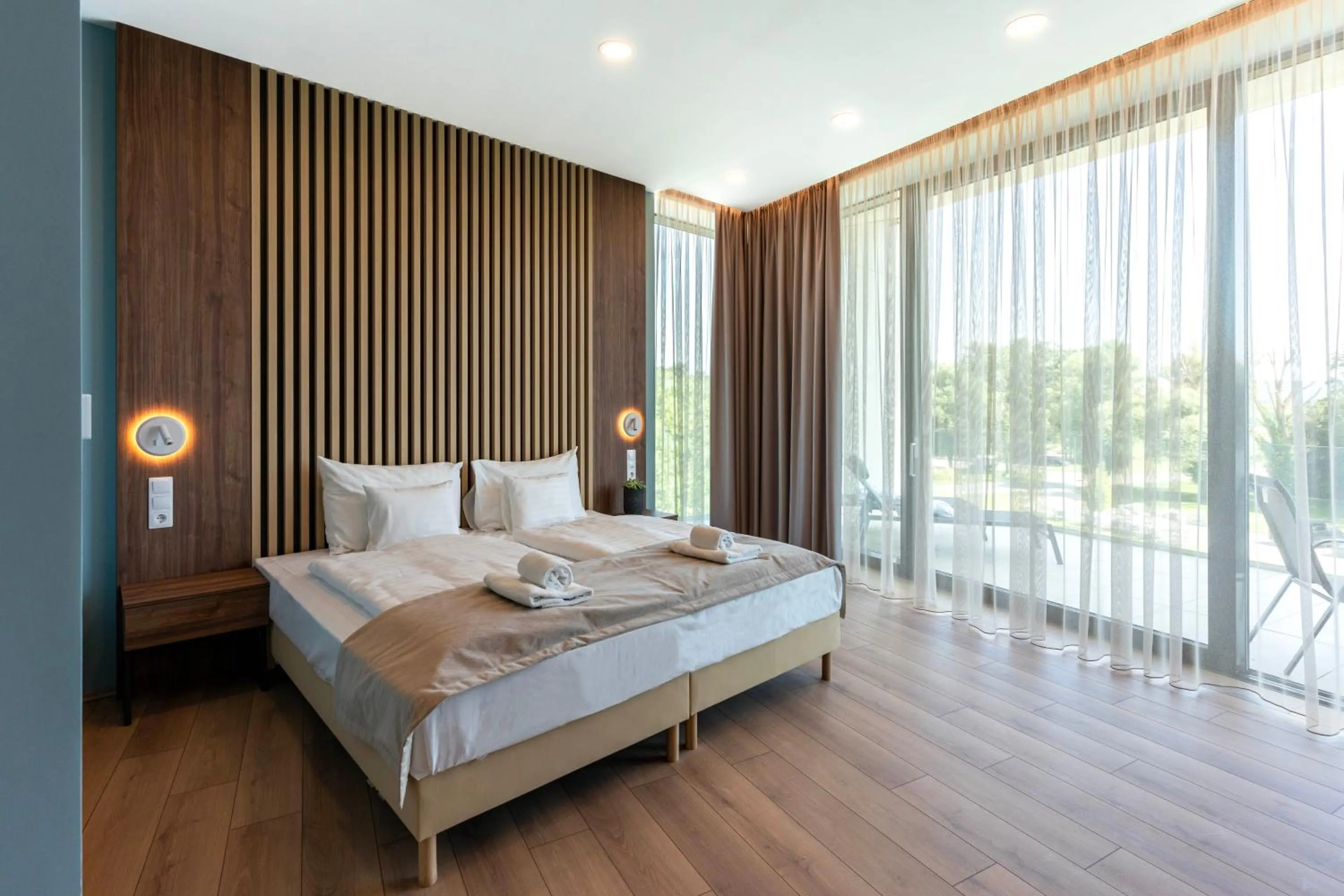 Bed in Zala Springs Golf Resort