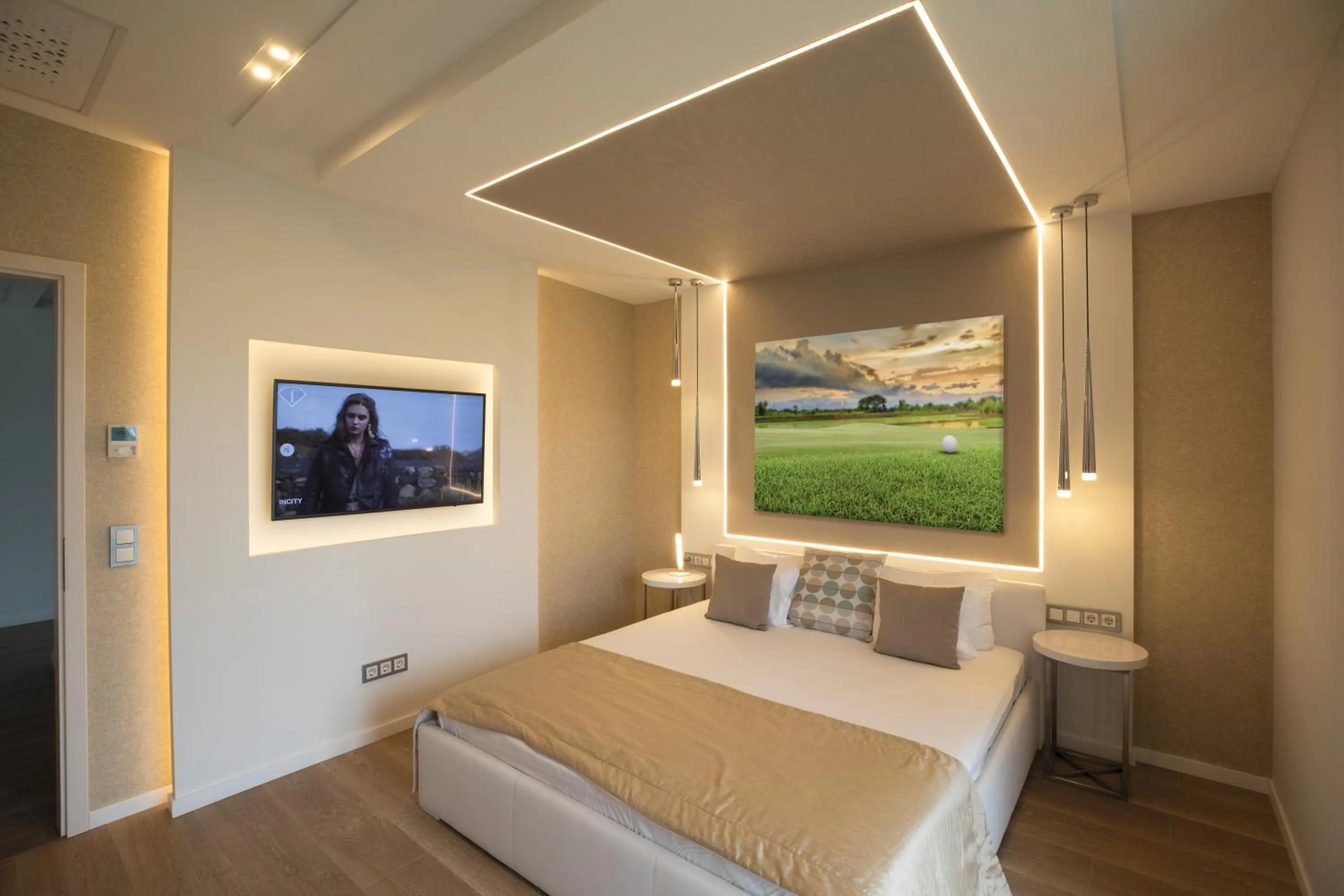 Bed in Zala Springs Golf Resort