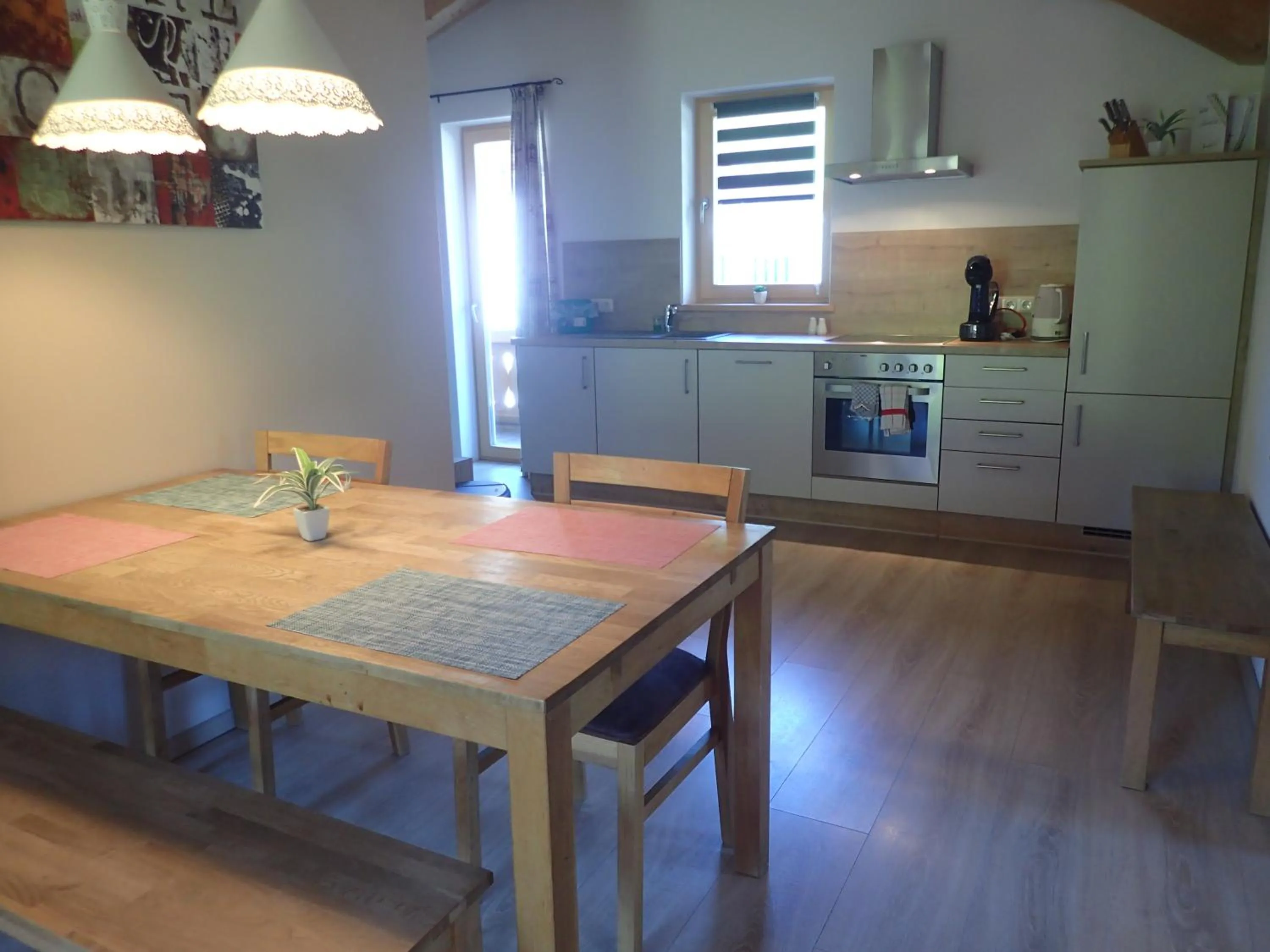 Kitchen or kitchenette in Hotel Sonnenlicht Maria Alm