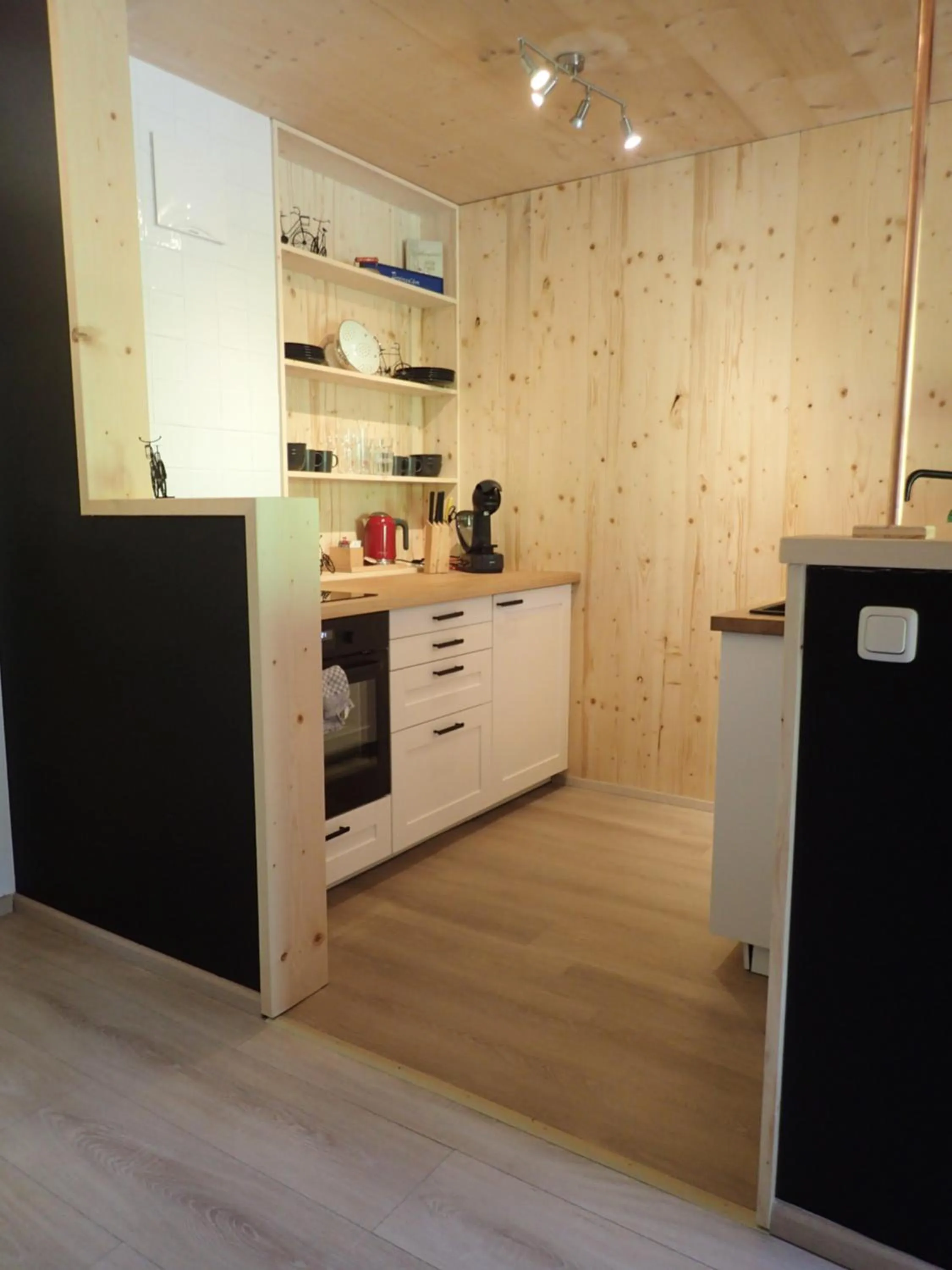 Kitchen or kitchenette in Hotel Sonnenlicht Maria Alm