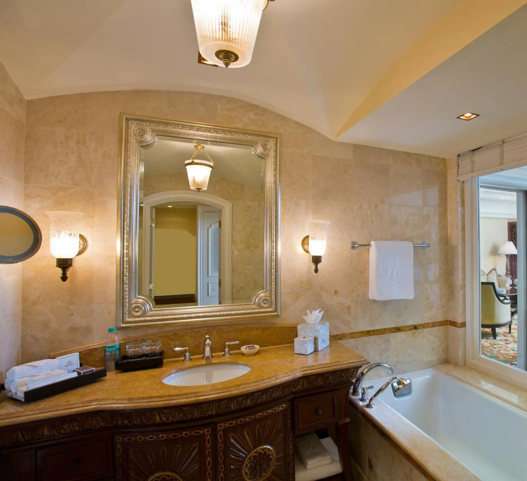 Bathroom in The Leela Palace Bengaluru