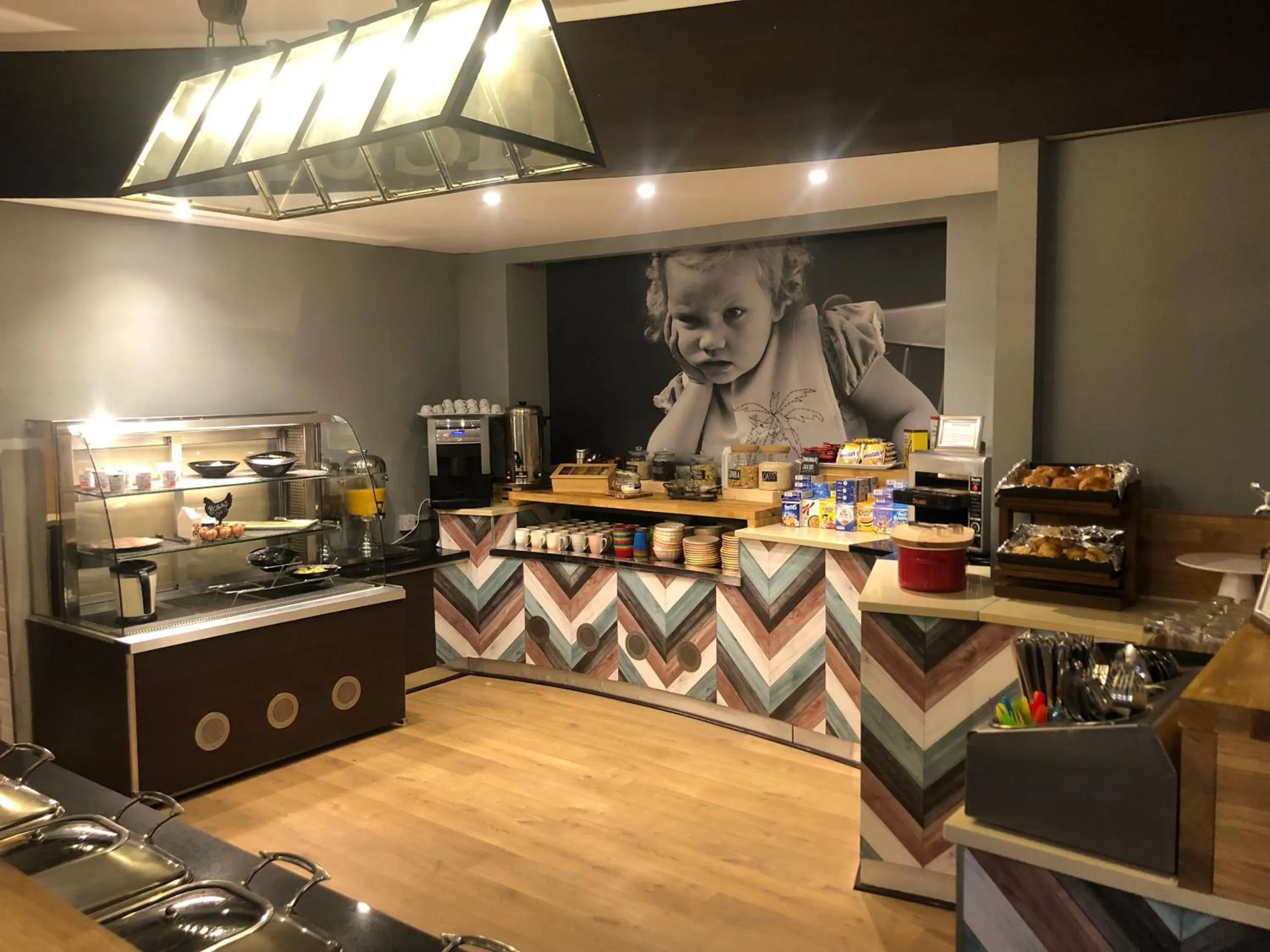 Continental breakfast in ibis Styles Birmingham Oldbury