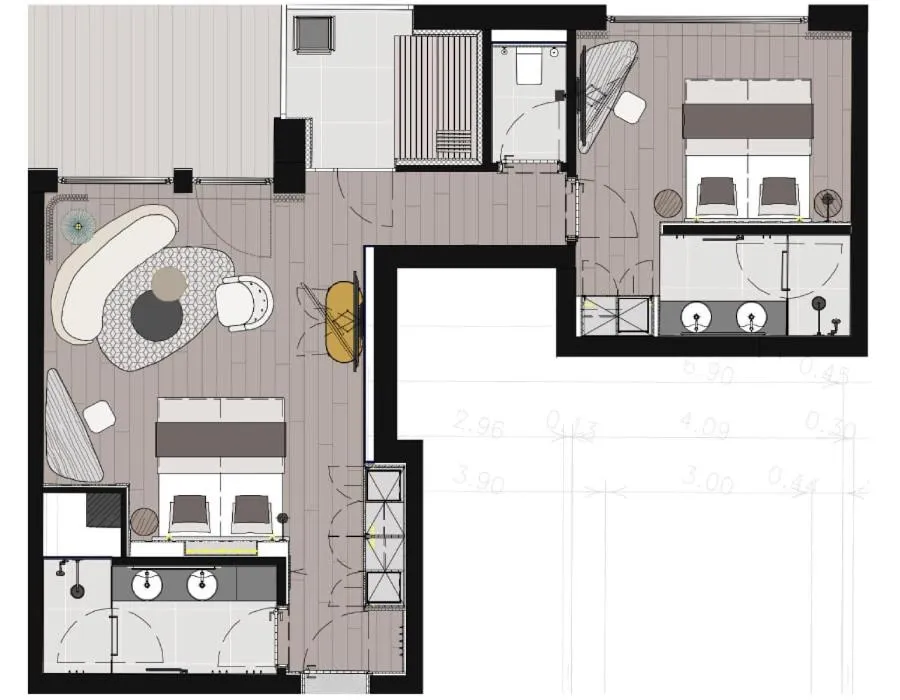 Floor Plan in Verwöhnhotel Berghof