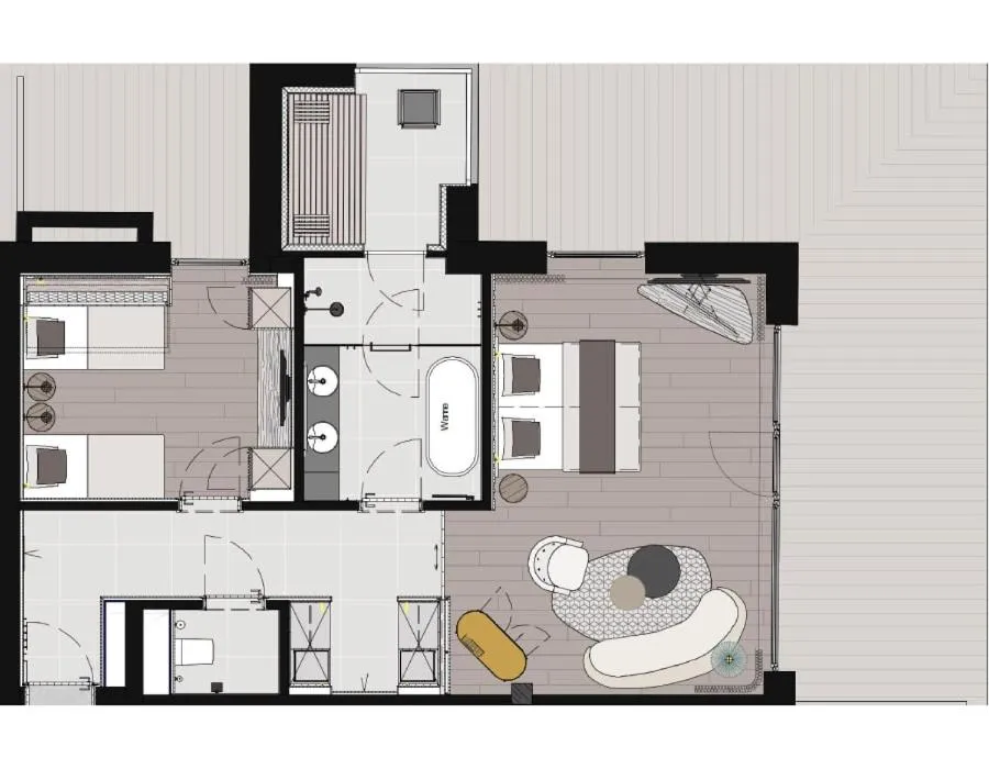 Floor Plan in Verwöhnhotel Berghof