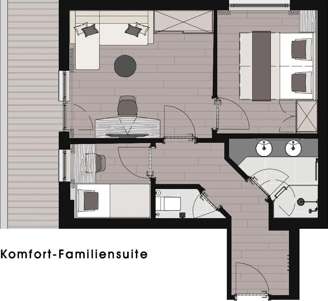 Floor Plan in Verwöhnhotel Berghof