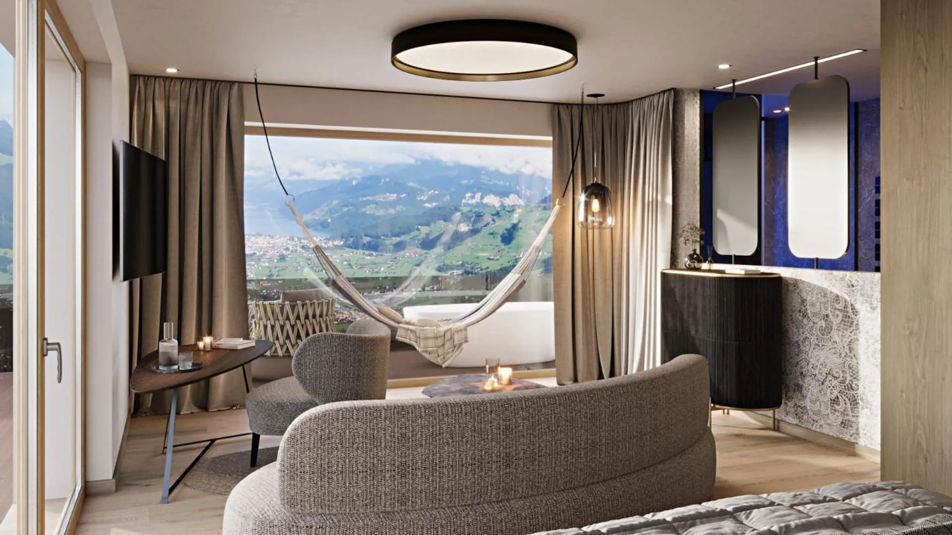 Seating Area in Verwöhnhotel Berghof