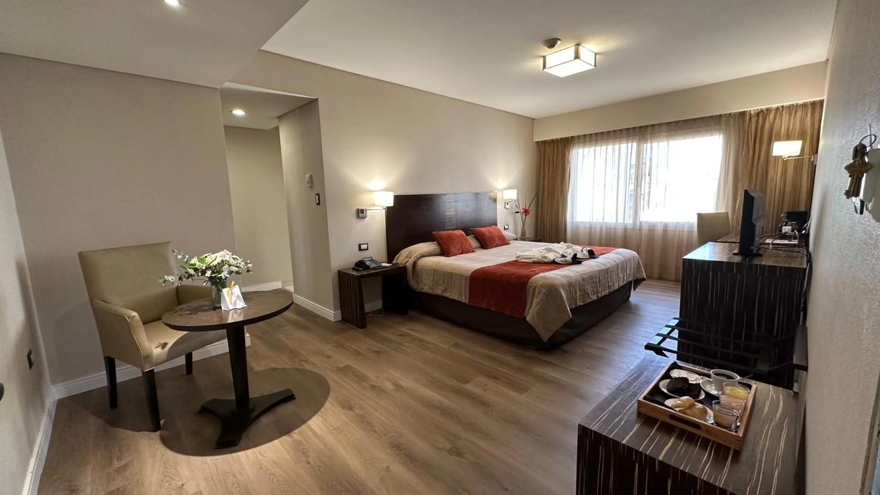 Bed in Land Plaza Hotel