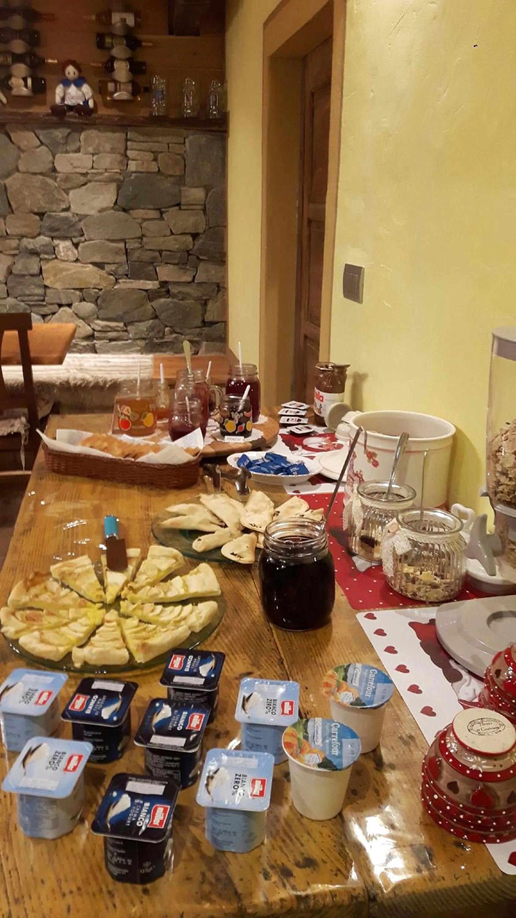 Food and drinks in La locanda del Mulino