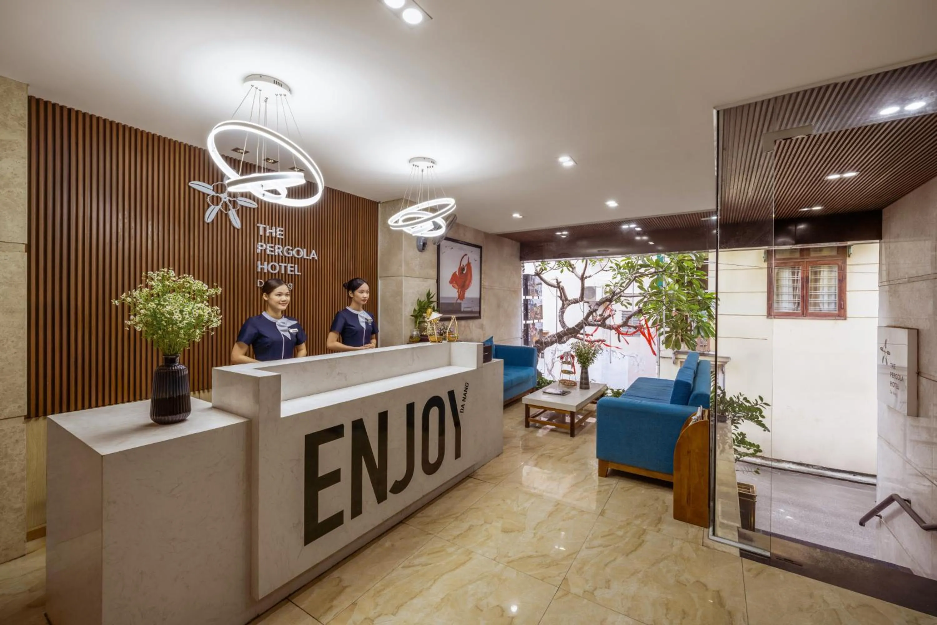 Lobby or reception in The Pergola Design Hotel