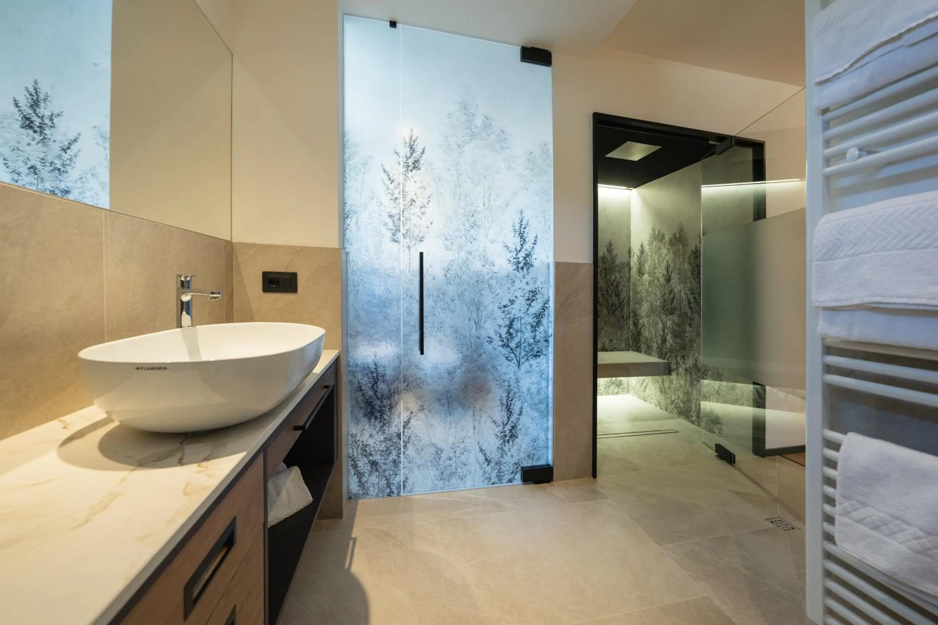 Shower in Hotel Garden