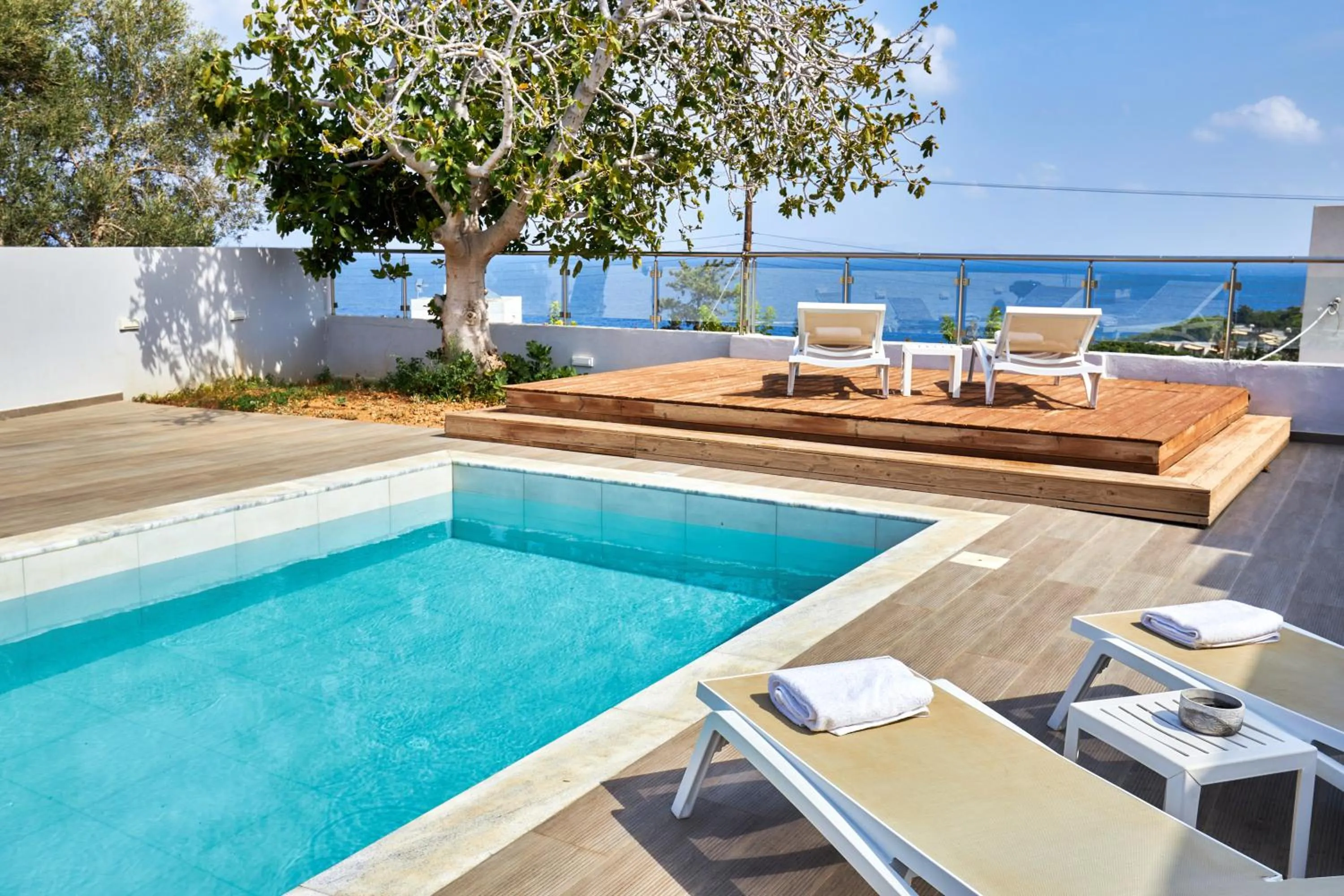 View (from property/room) in Villa Emilia - with private, heated swimming pool