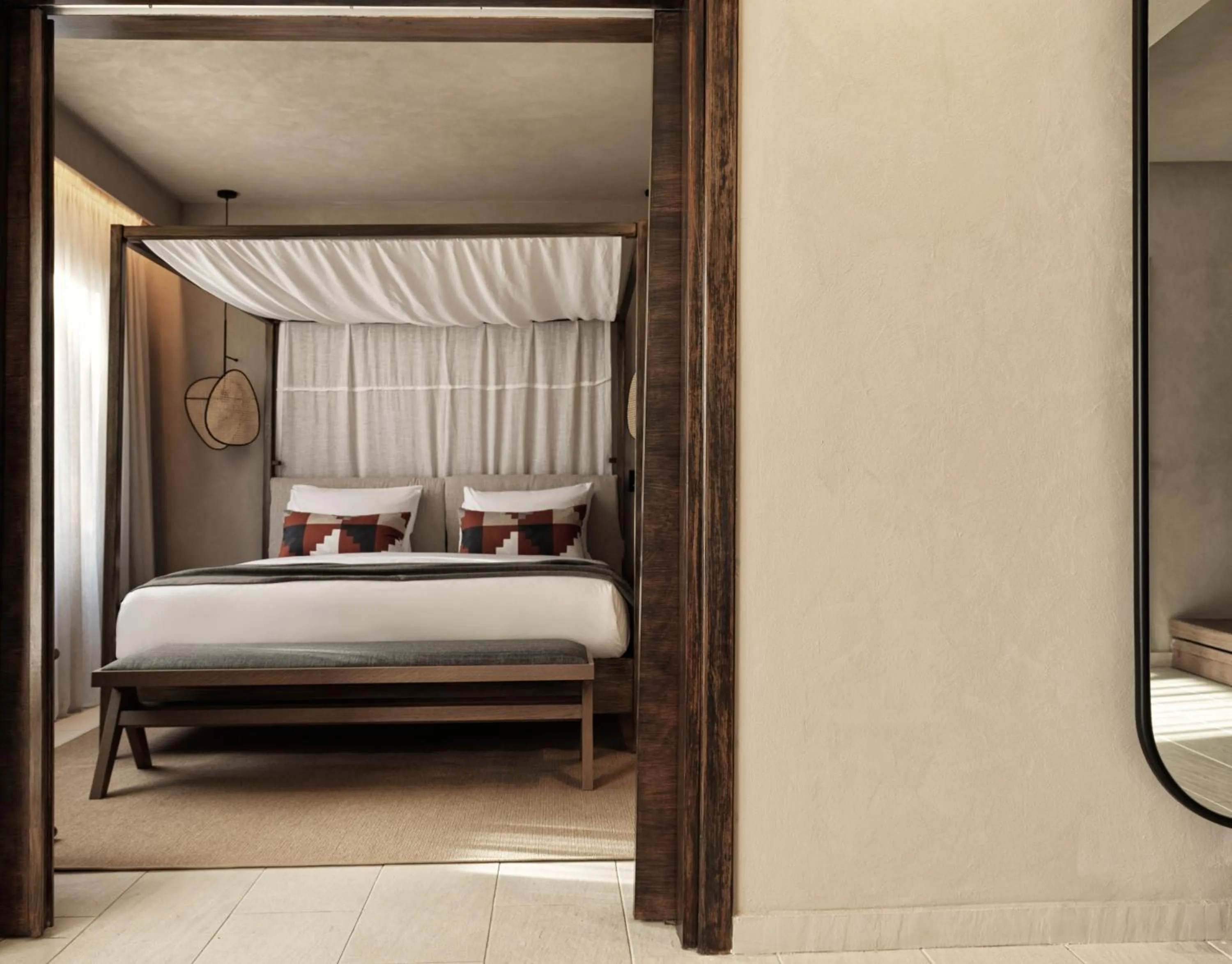 Bedroom, Bed in Lindian Village, Curio Collection by Hilton