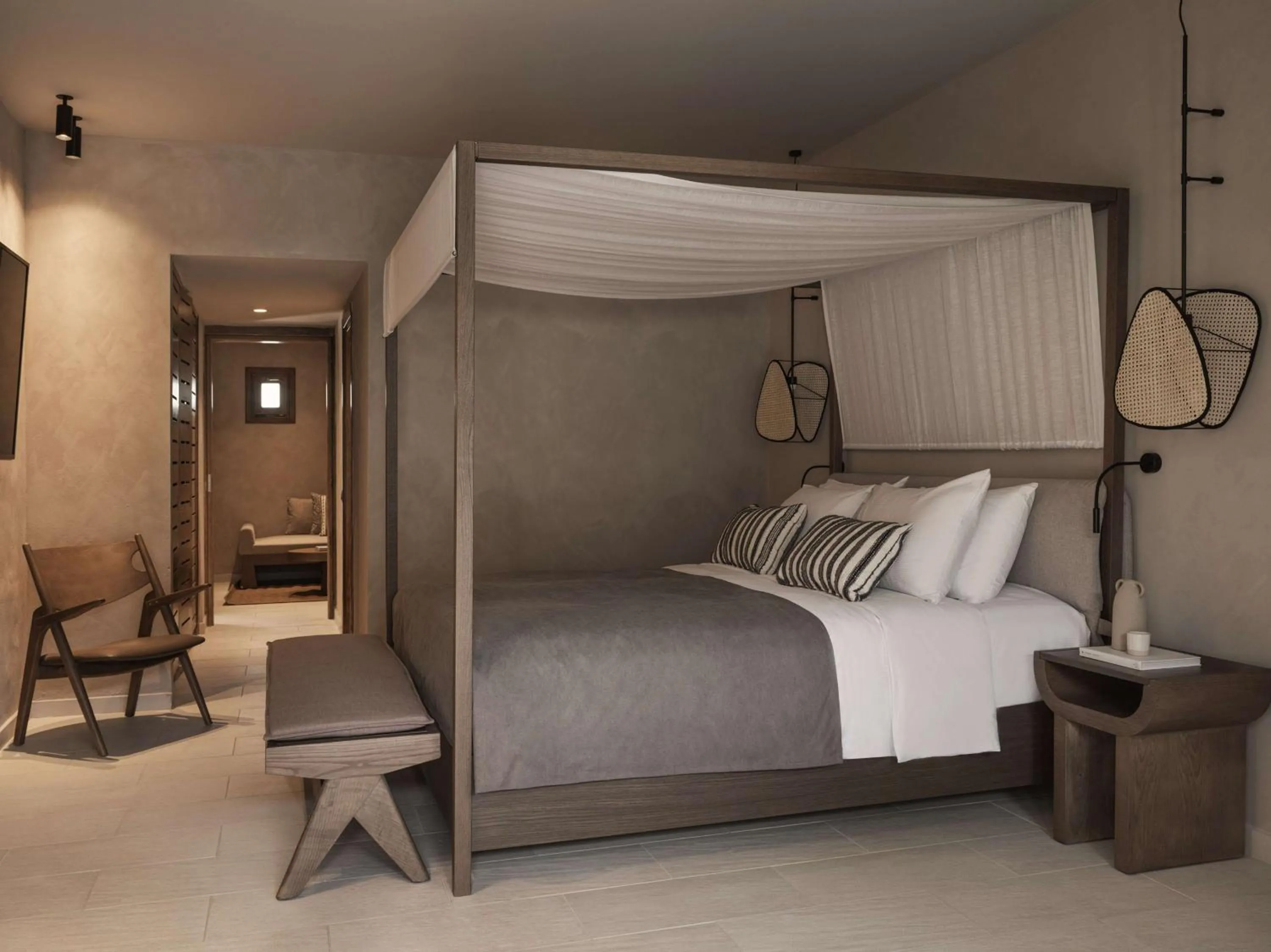 Bed in Lindian Village, Curio Collection by Hilton