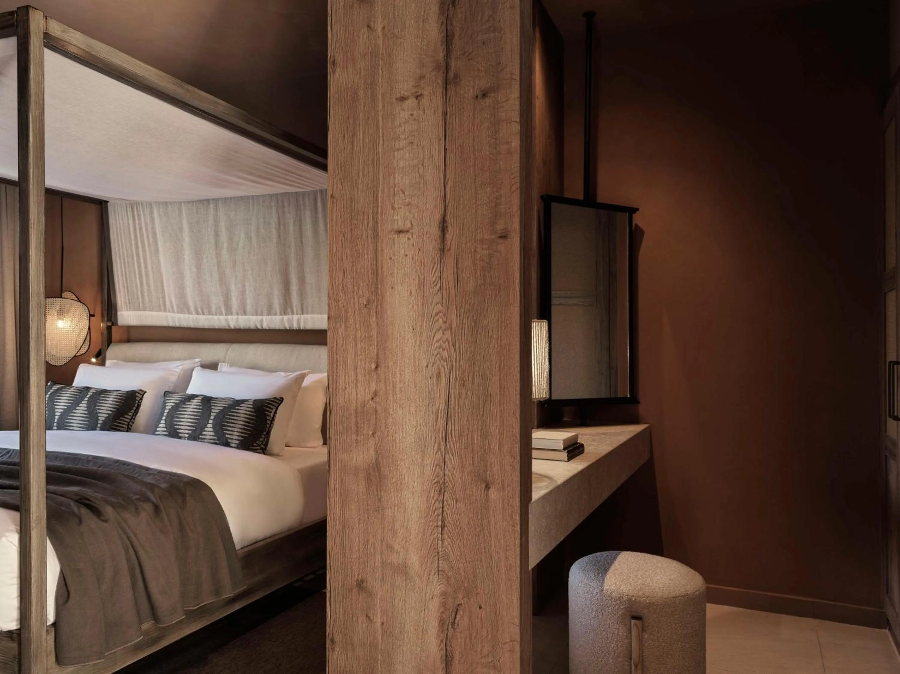 Bed in Lindian Village, Curio Collection by Hilton