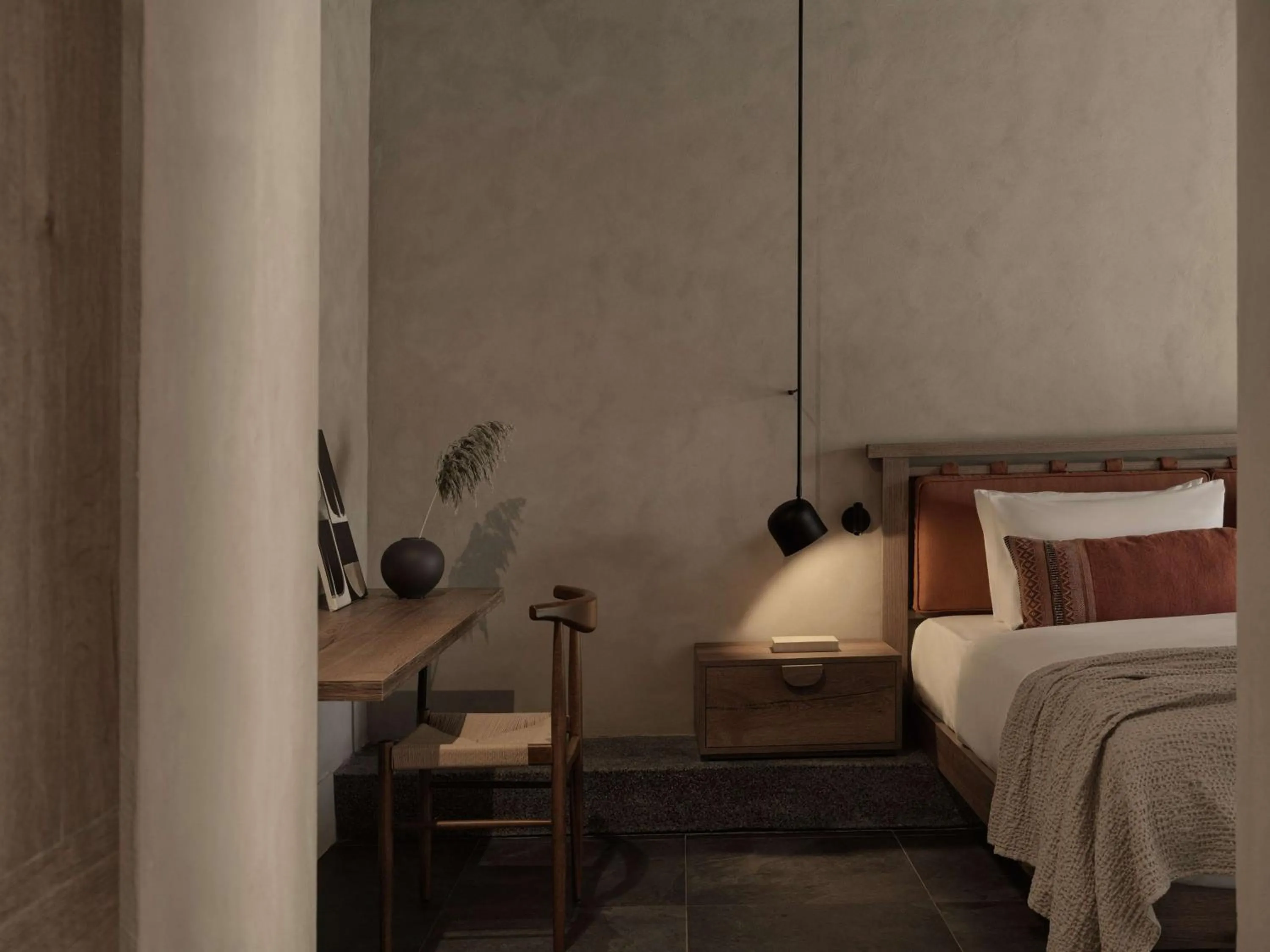 Bedroom, Bed in Lindian Village, Curio Collection by Hilton