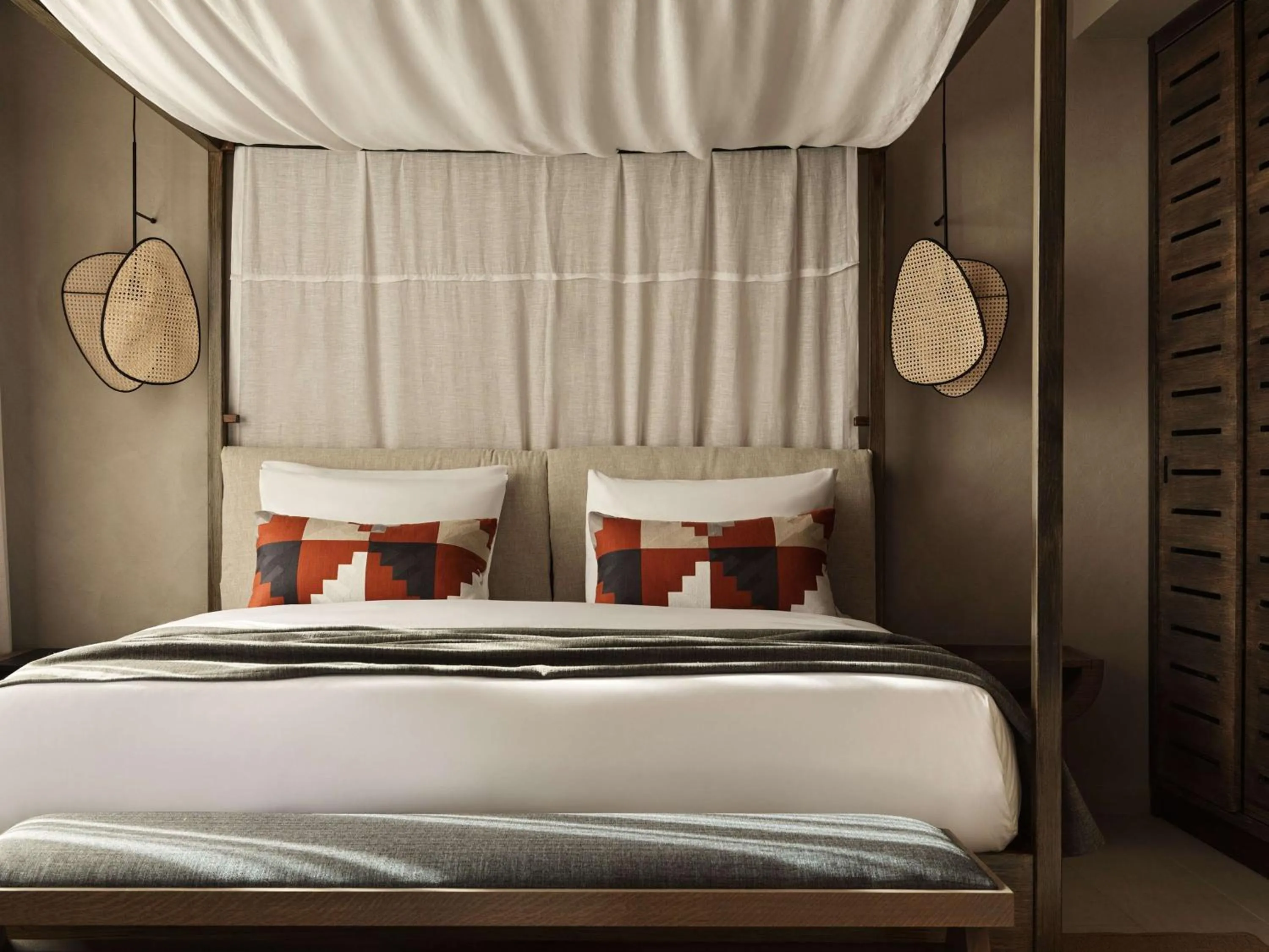 Bed in Lindian Village, Curio Collection by Hilton